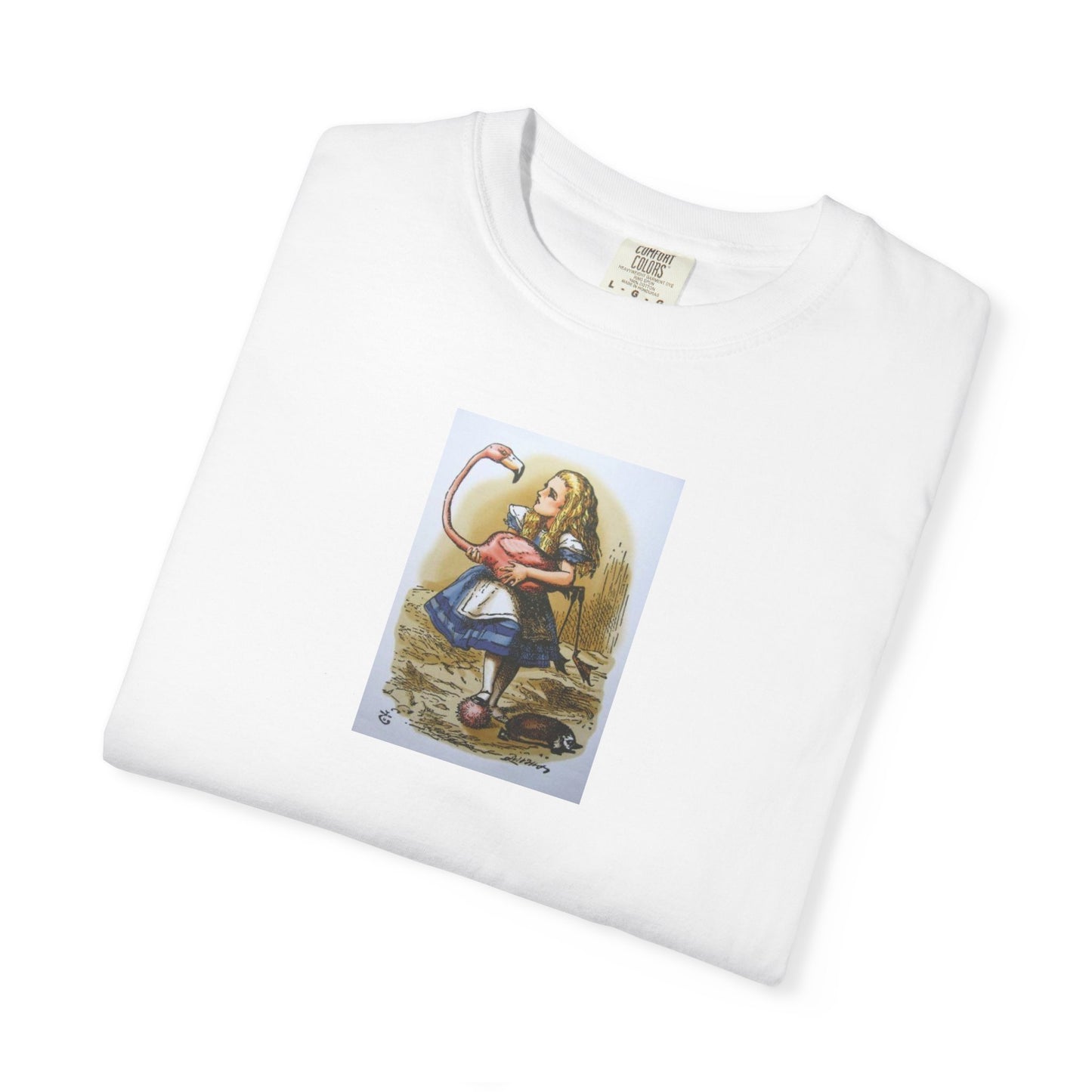 Alice Wonderland Illustration T-Shirt — Vintage Storybook Graphic Tee