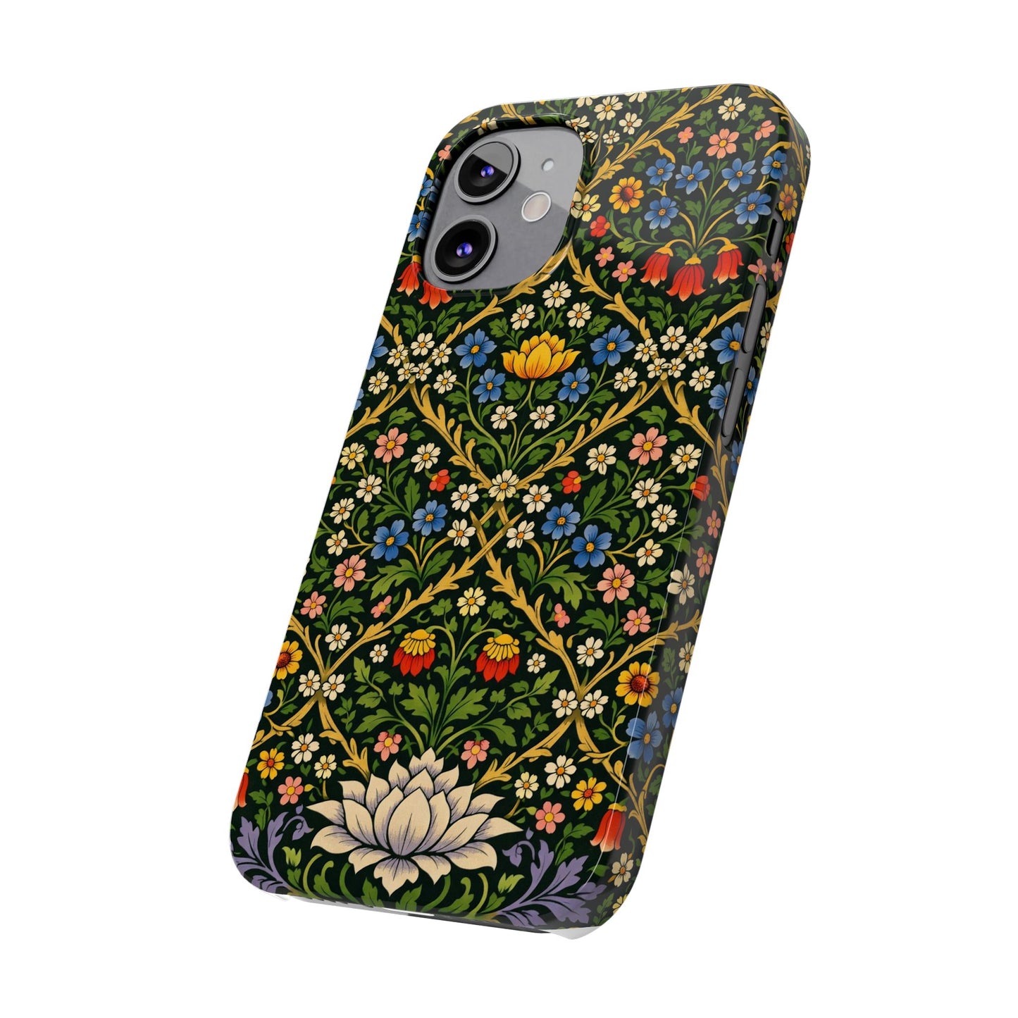 Slim Phone Case — Vintage William Morris Floral Pattern