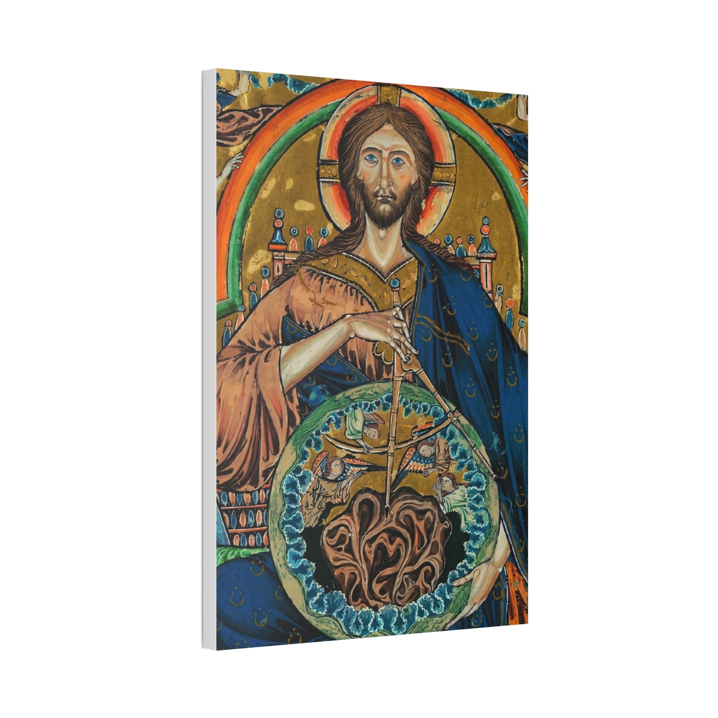 Religious Icon Canvas Print — Christ Pantokrator Stretched 1.5"