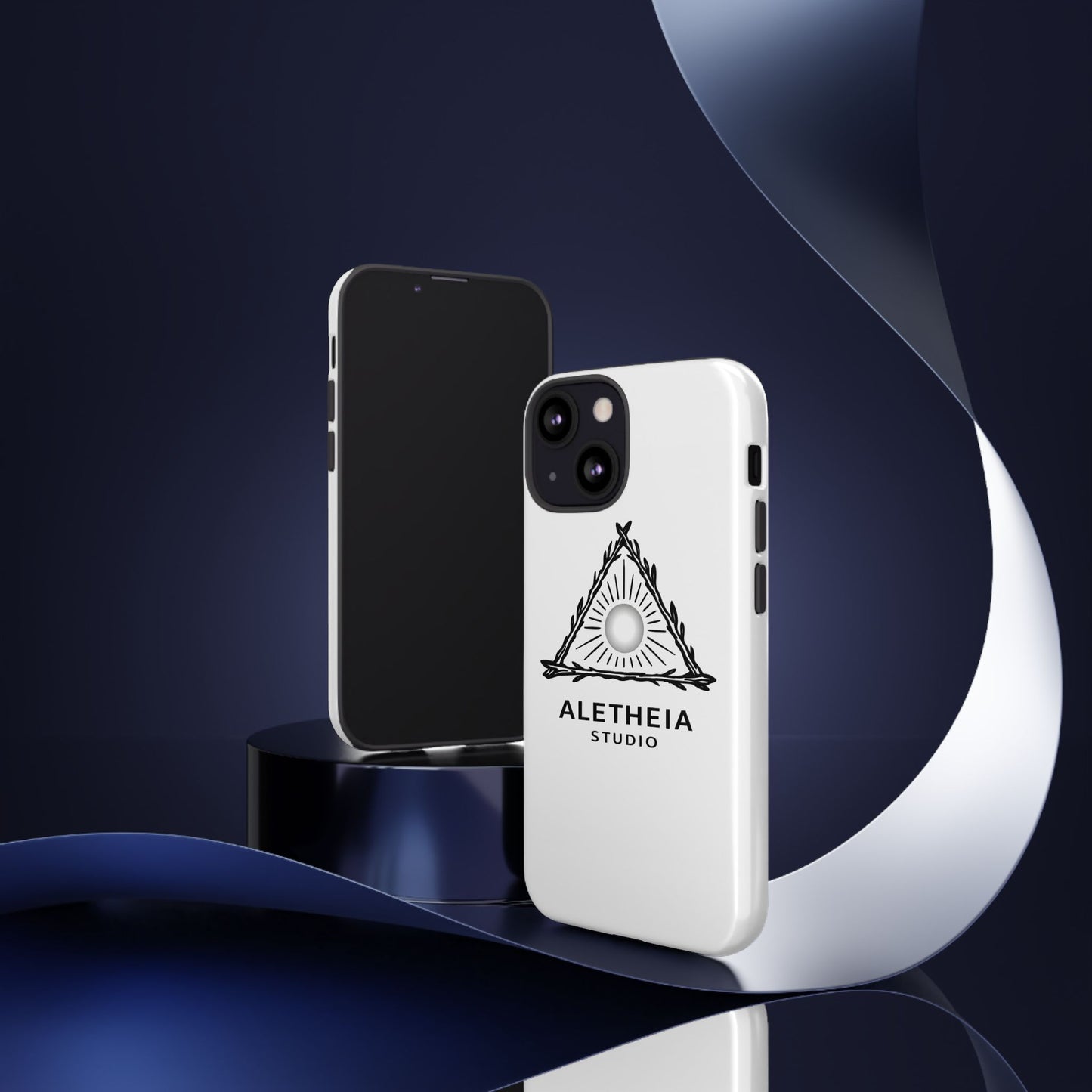 Aletheia Studio Sun Triangle Phone Case — Protective Tough Phone Case with Minimalist Logo