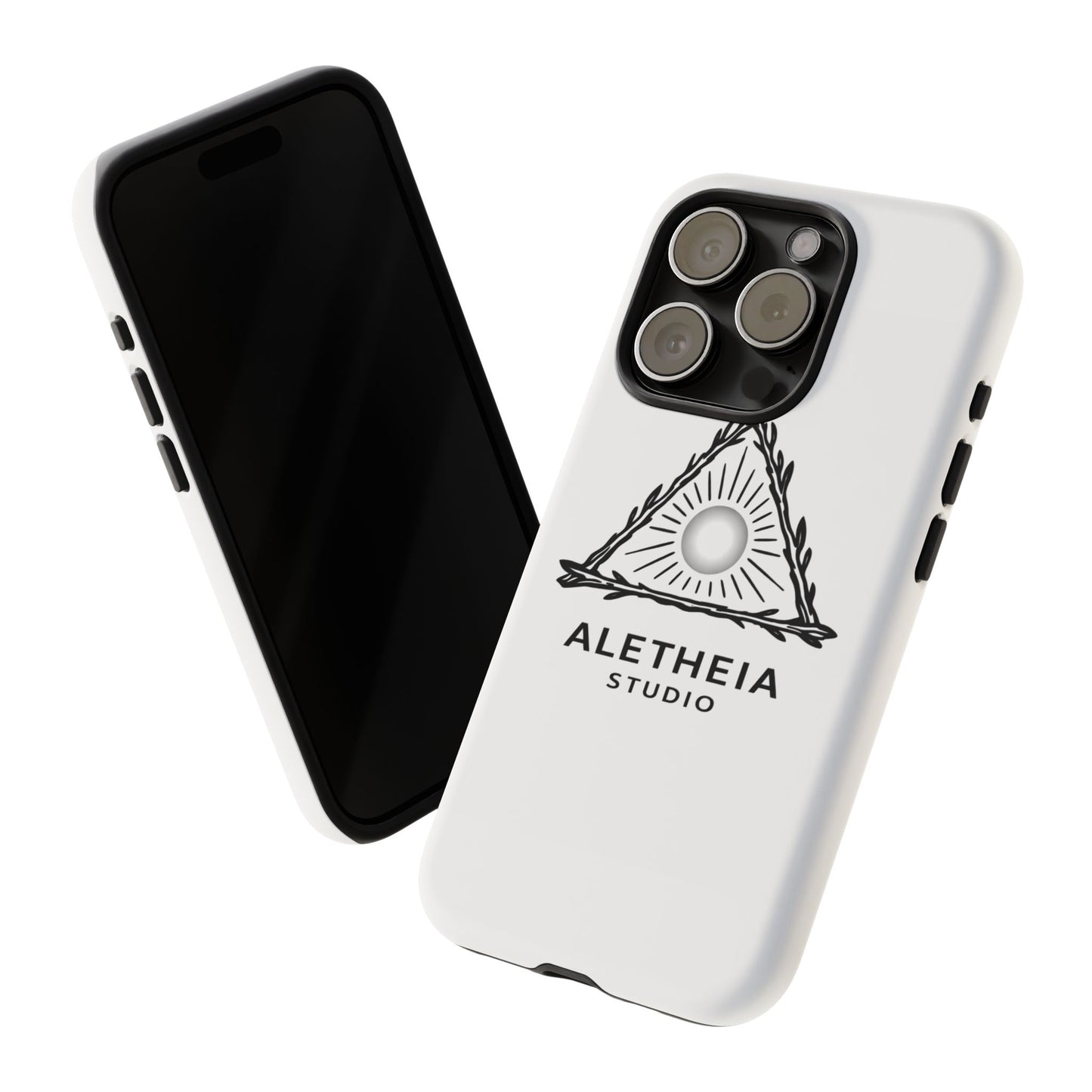 Aletheia Studio Sun Triangle Phone Case — Protective Tough Phone Case with Minimalist Logo