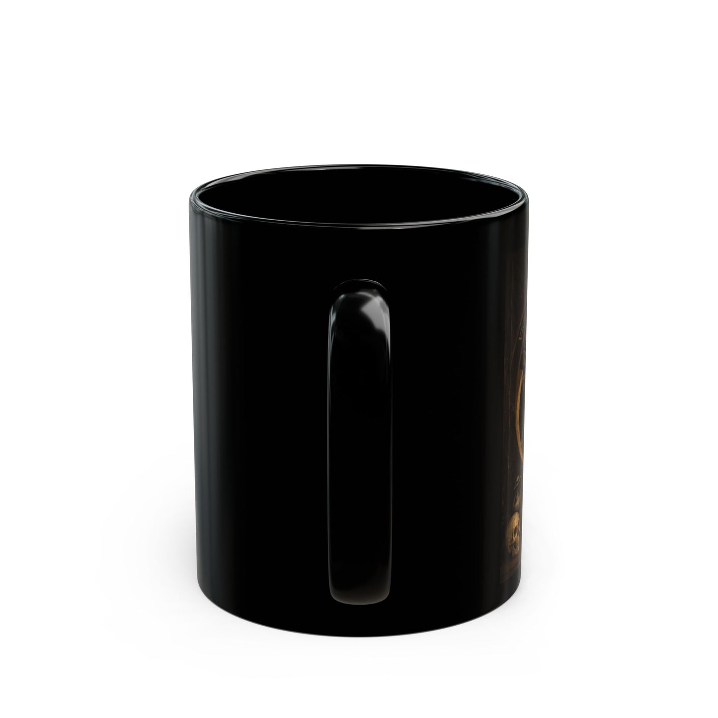 Masonic Chamber of Reflection Black Ceramic Mug — 11oz & 15oz