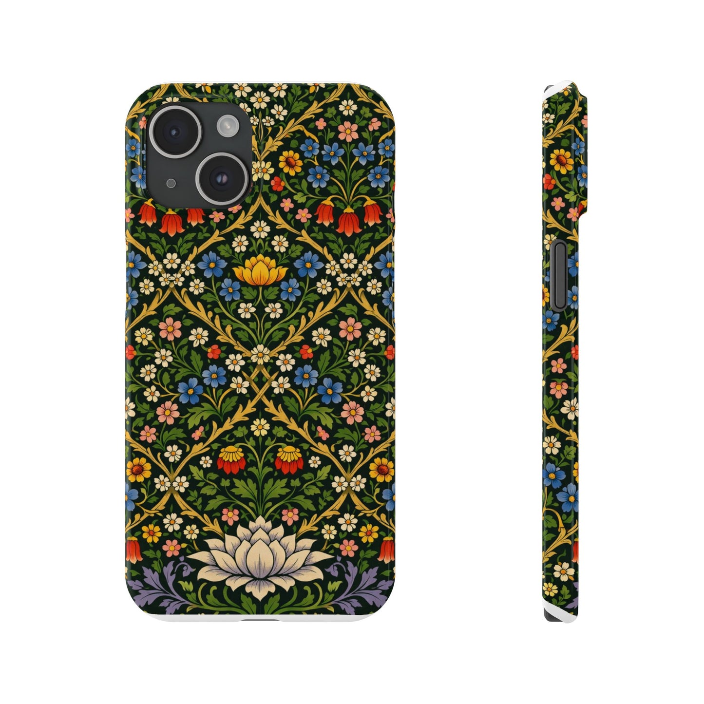 Slim Phone Case — Vintage William Morris Floral Pattern