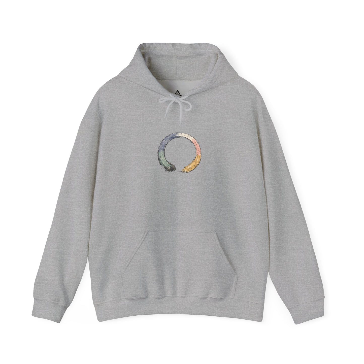 Enso Circle Unisex Hoodie – Minimal Zen Logo Pullover