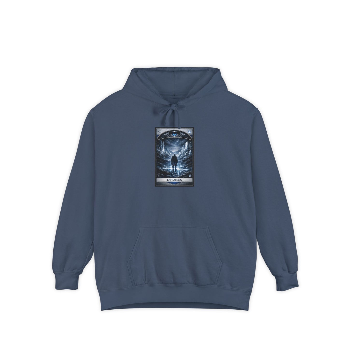 Enframing Hoodie — 'The Question Concerning Technology' Graphic