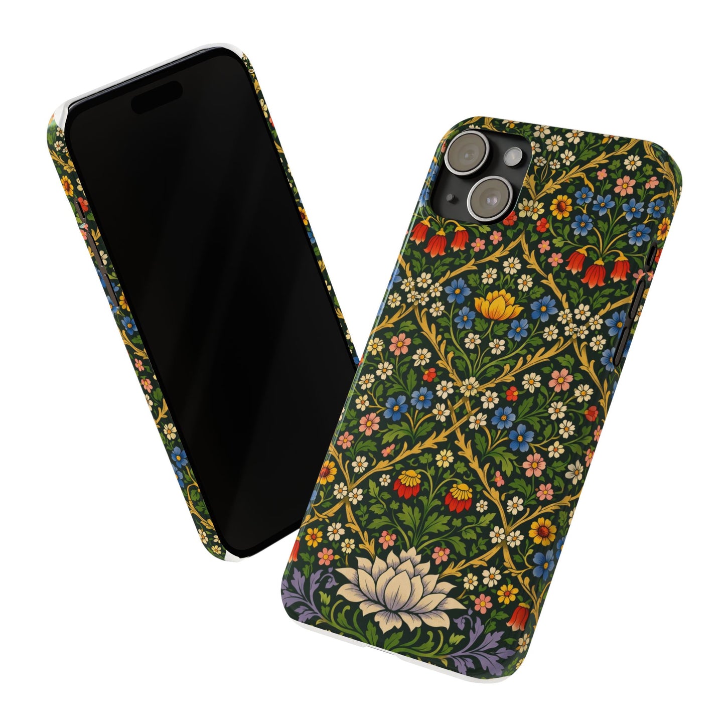 Slim Phone Case — Vintage William Morris Floral Pattern