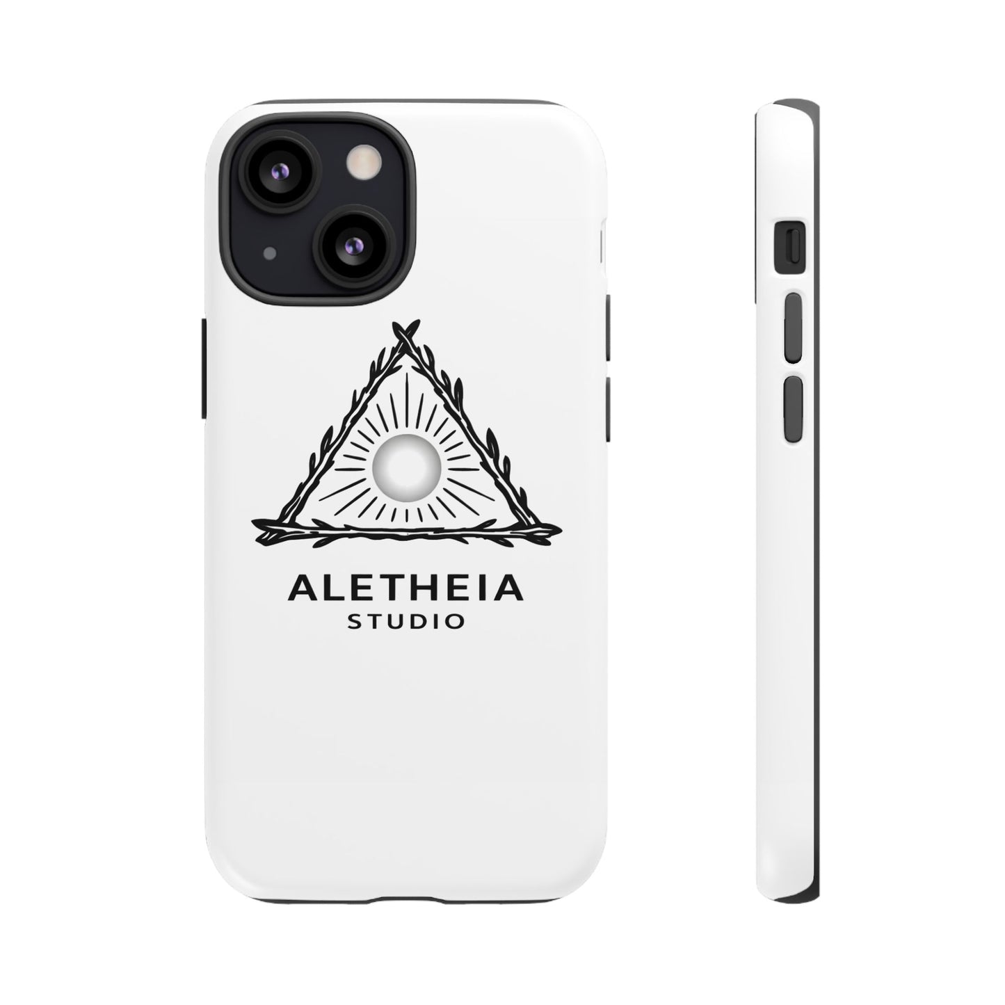 Aletheia Studio Sun Triangle Phone Case — Protective Tough Phone Case with Minimalist Logo