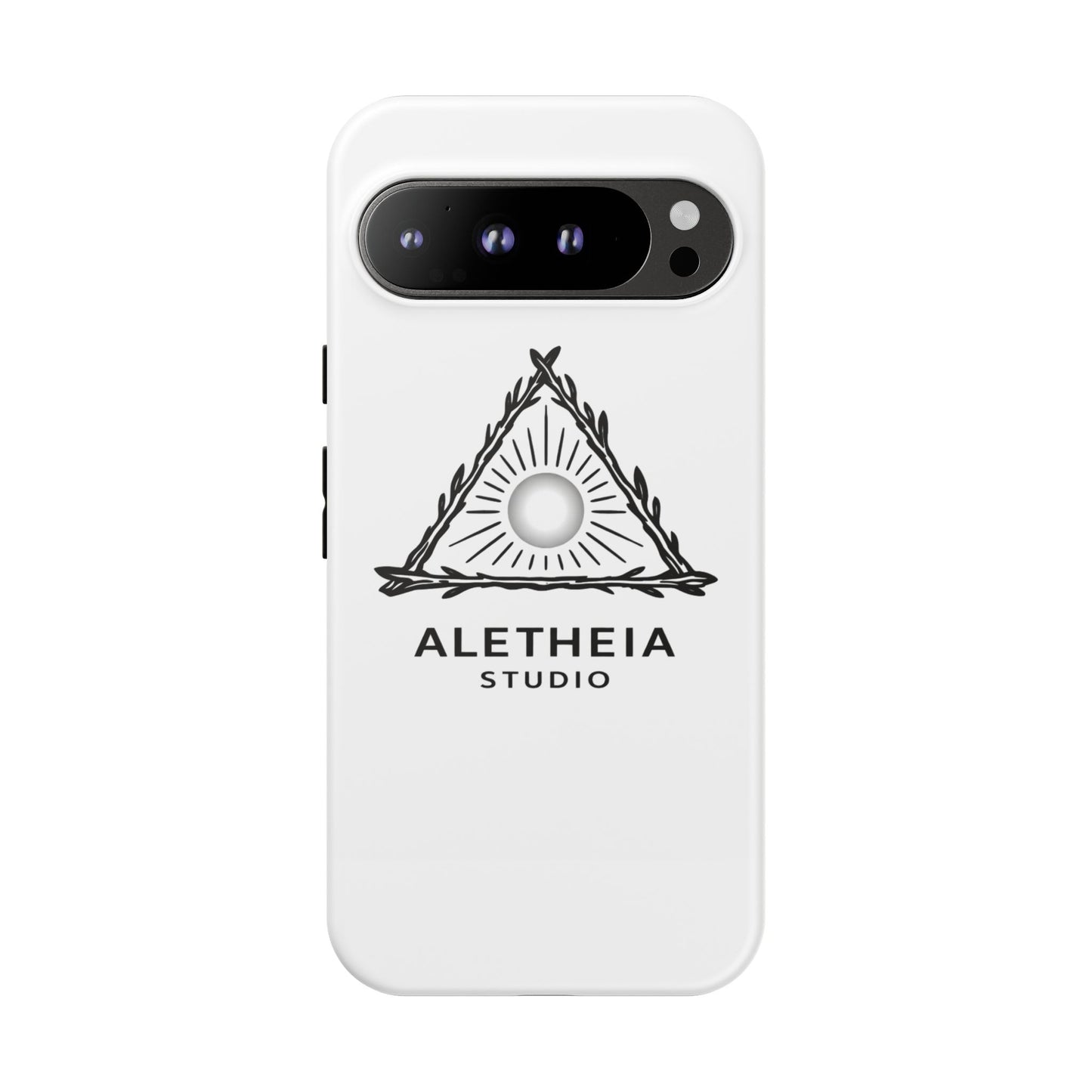 Aletheia Studio Sun Triangle Phone Case — Protective Tough Phone Case with Minimalist Logo