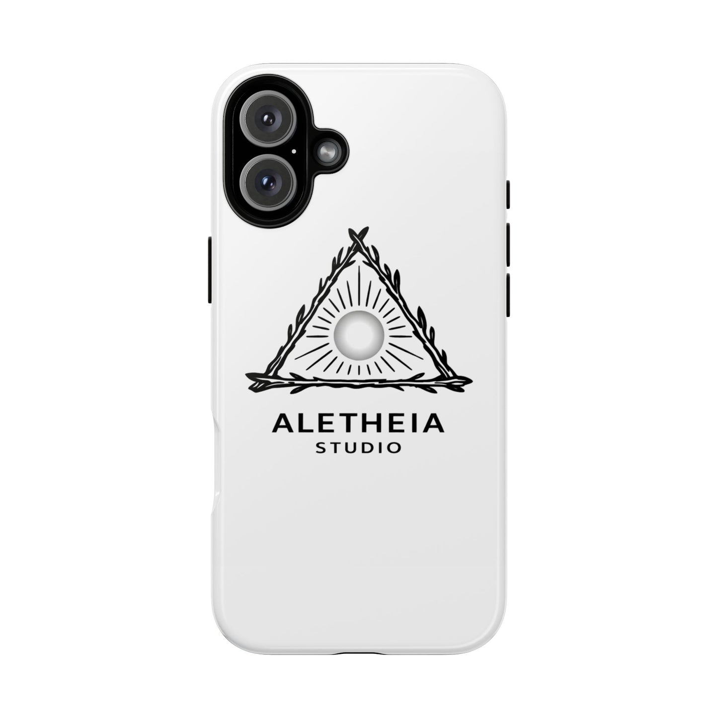Aletheia Studio Sun Triangle Phone Case — Protective Tough Phone Case with Minimalist Logo