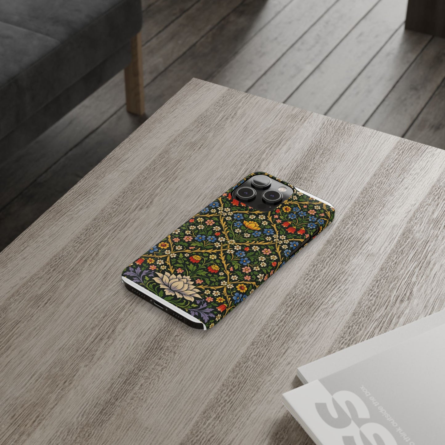 Slim Phone Case — Vintage William Morris Floral Pattern