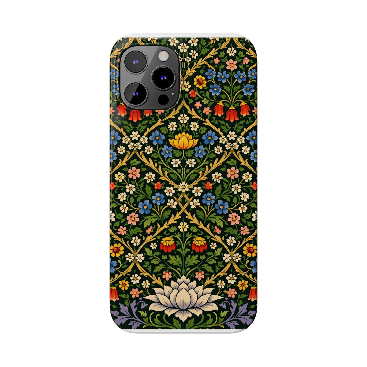 Slim Phone Case — Vintage William Morris Floral Pattern