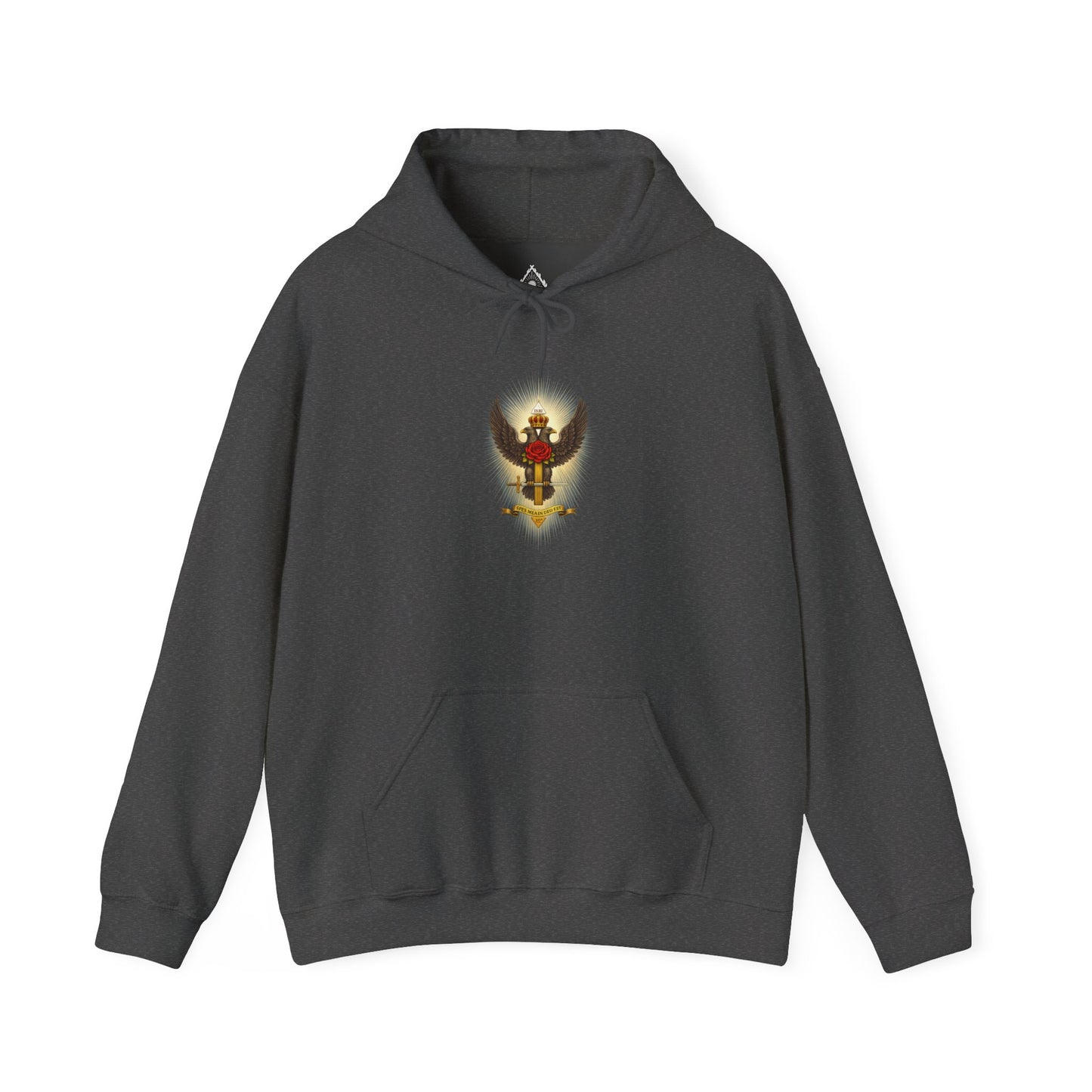 Double Headed Eagle Emblem (Color1) No Logo Hoodie — Aletheia Crest Pullover