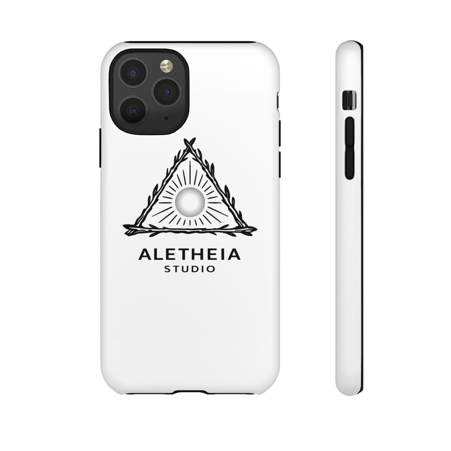 Aletheia Studio Sun Triangle Phone Case — Protective Tough Phone Case with Minimalist Logo