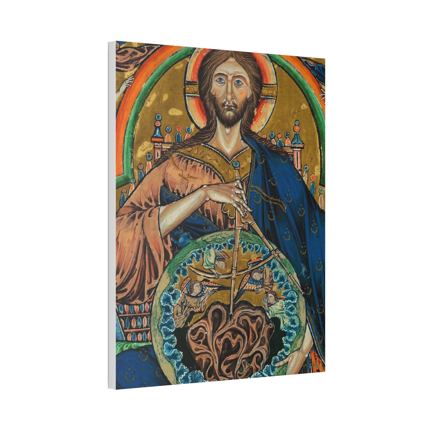 Religious Icon Canvas Print — Christ Pantokrator Stretched 1.5"