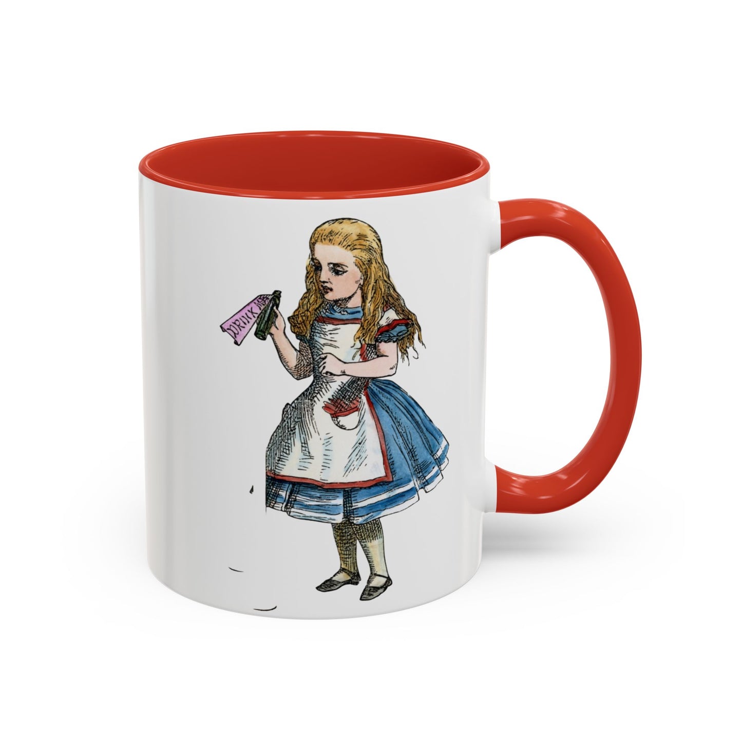 Alice in Wonderland Accent Coffee Mug – Vintage Alice Illustration (11/15 oz)