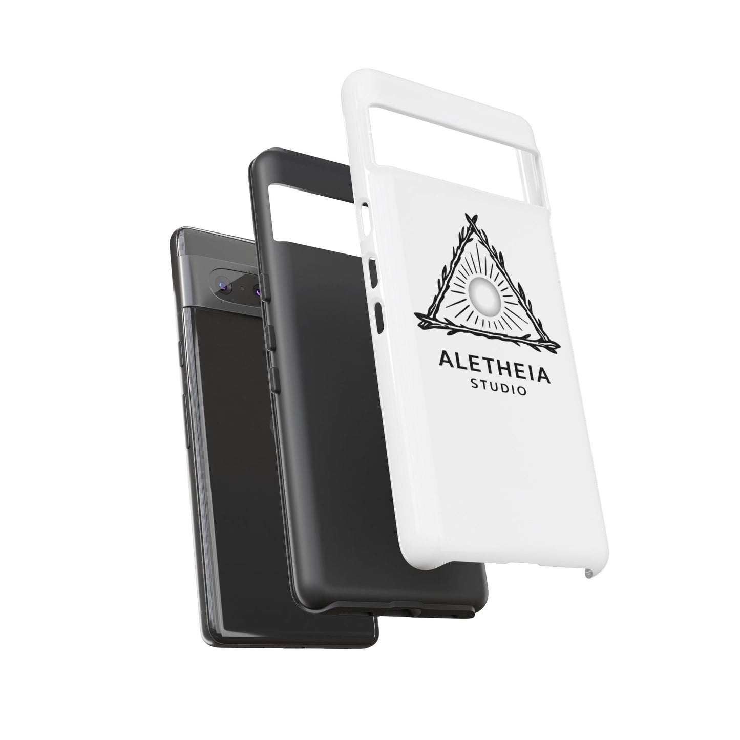 Aletheia Studio Sun Triangle Phone Case — Protective Tough Phone Case with Minimalist Logo