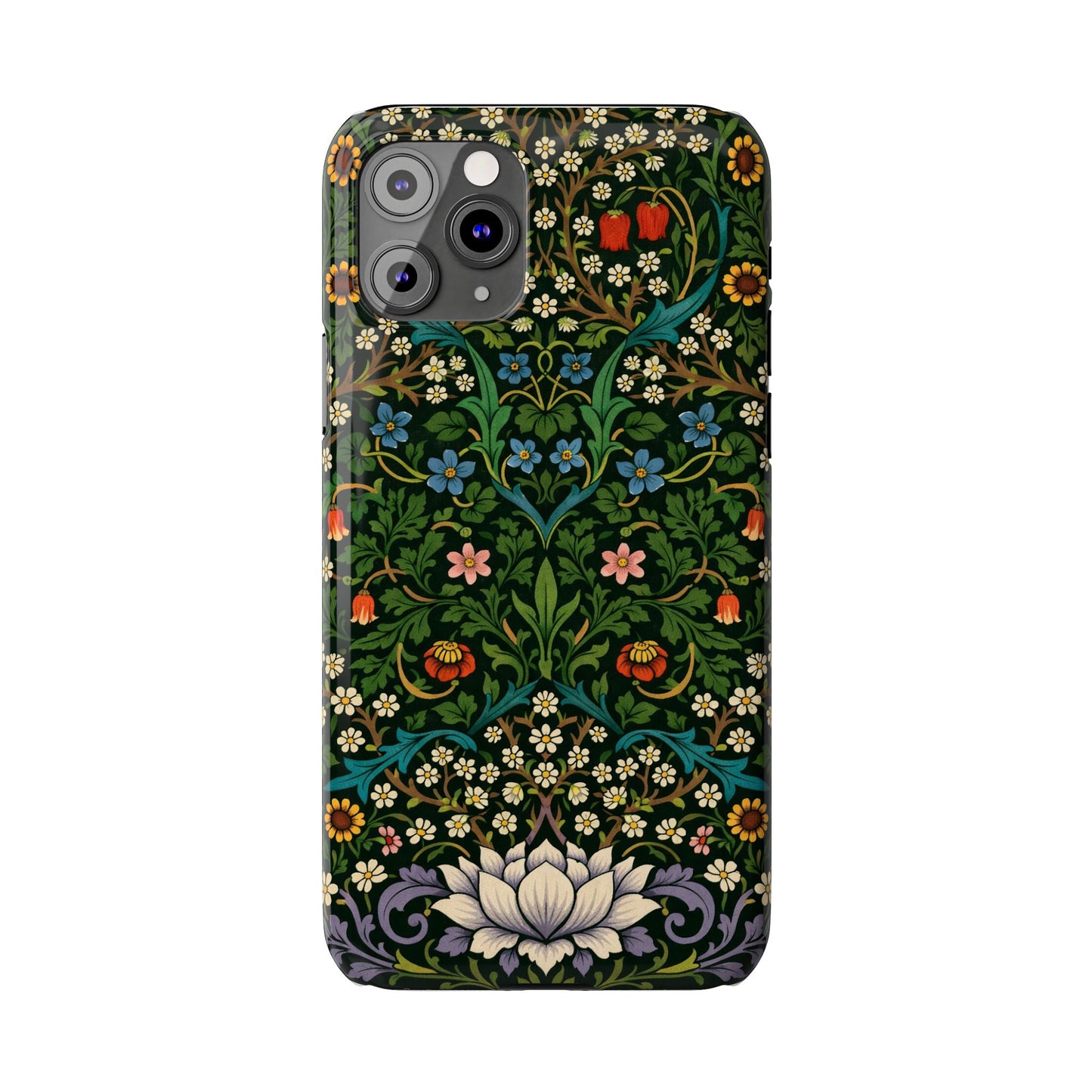 Slim Phone Case — Vintage Floral William Morris Style Pattern