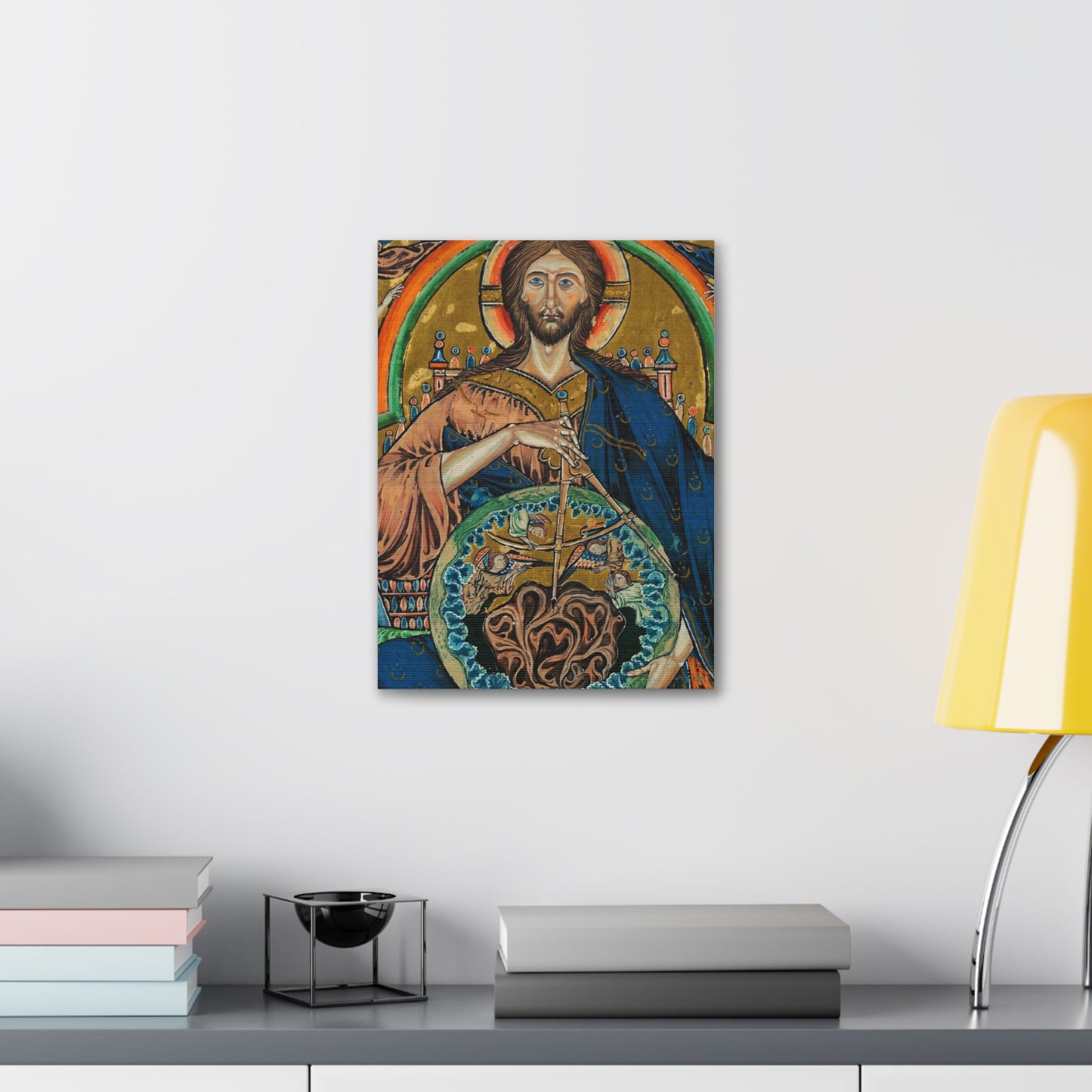 Religious Icon Canvas Print — Christ Pantokrator Stretched 1.5"