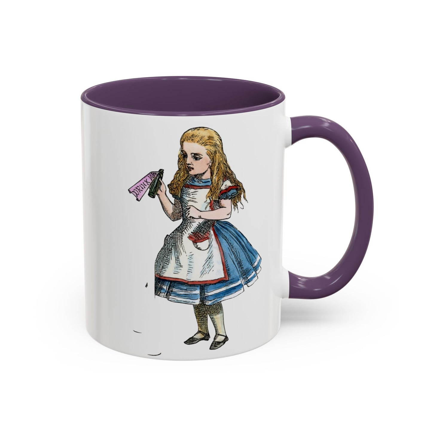 Alice in Wonderland Accent Coffee Mug – Vintage Alice Illustration (11/15 oz)