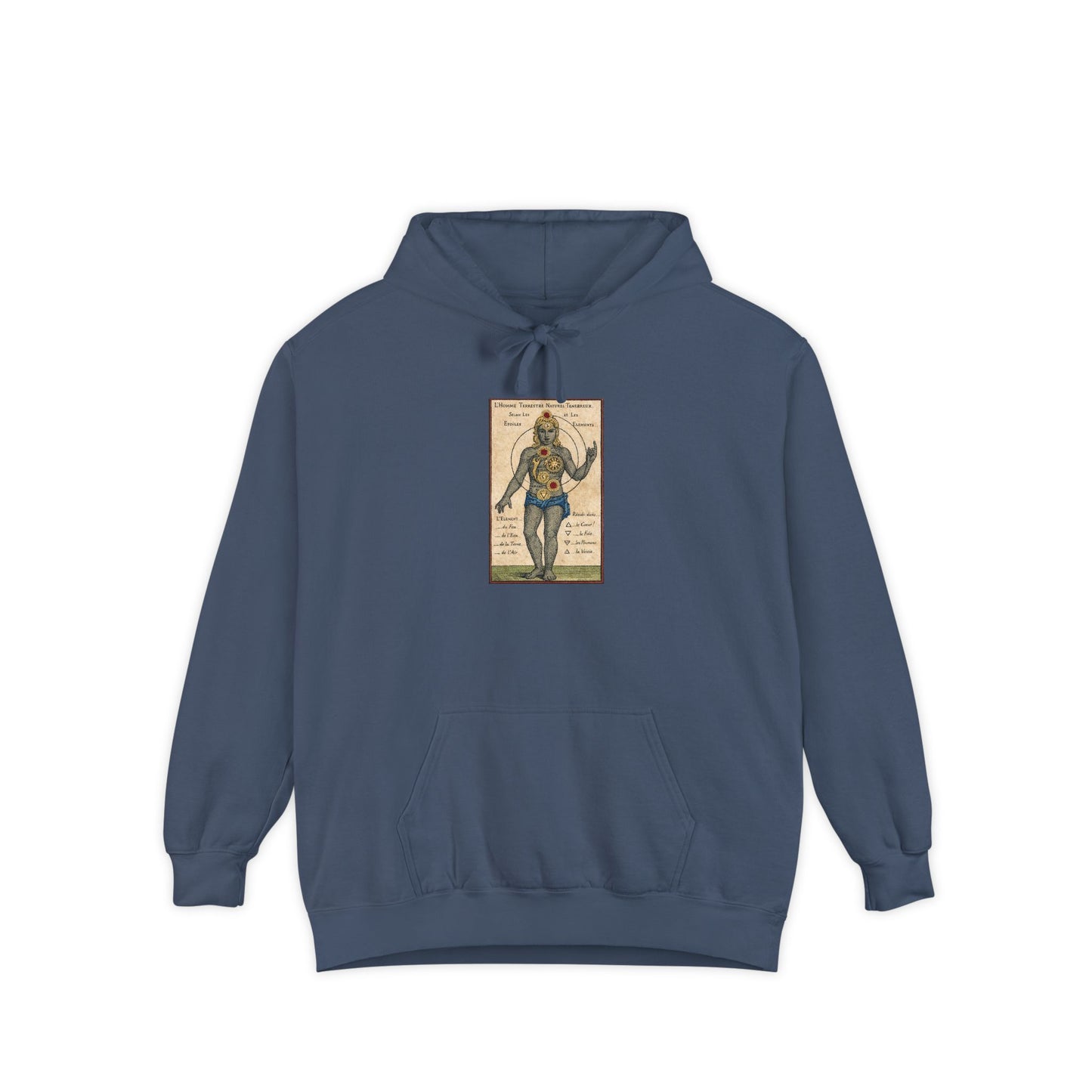 Astrology Vintage Gemini Hoodie — Retro Celestial Twins Illustration