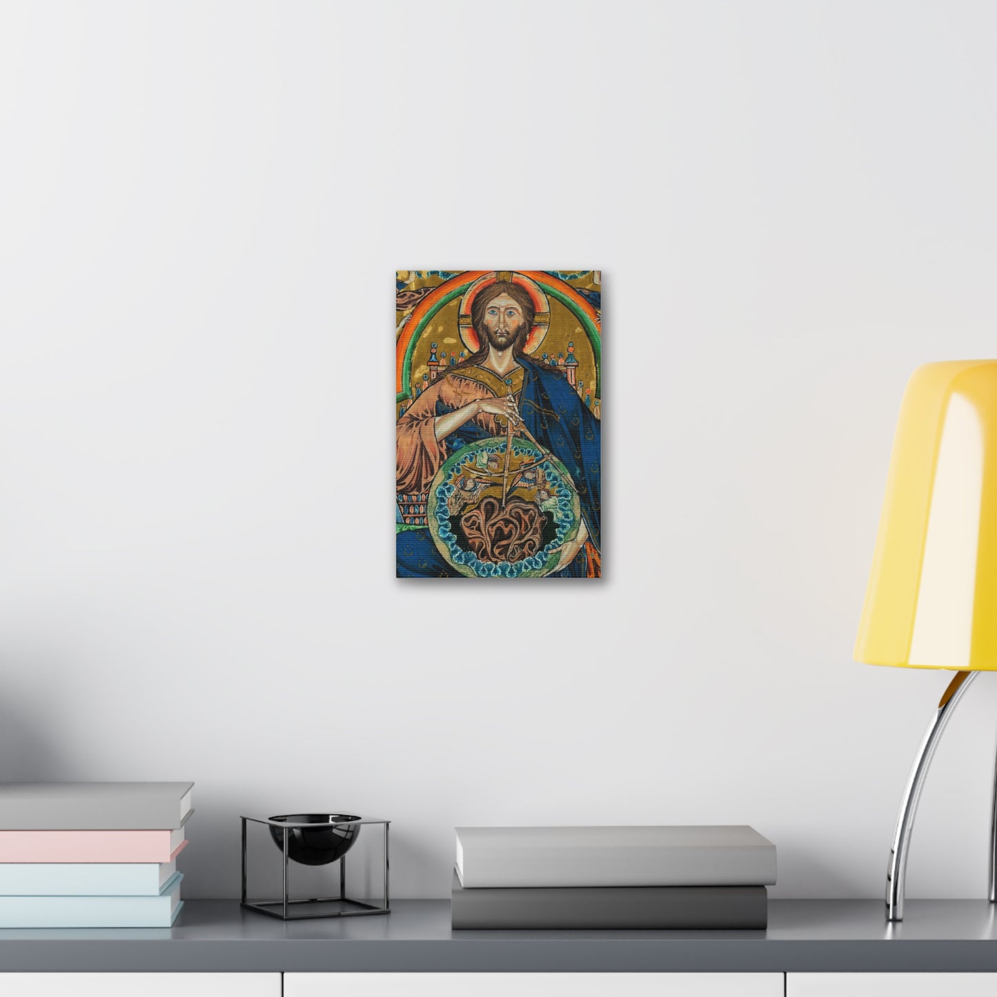 Religious Icon Canvas Print — Christ Pantokrator Stretched 1.5"