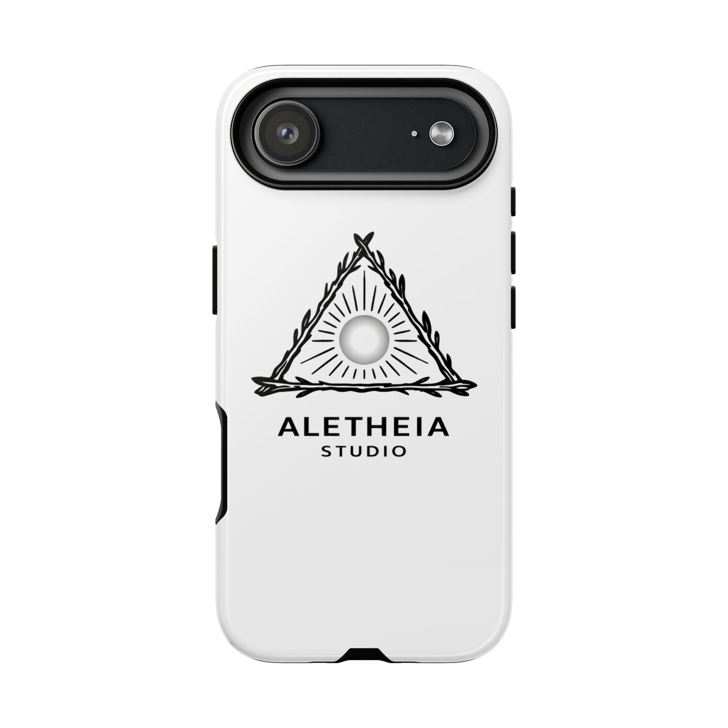 Aletheia Studio Sun Triangle Phone Case — Protective Tough Phone Case with Minimalist Logo