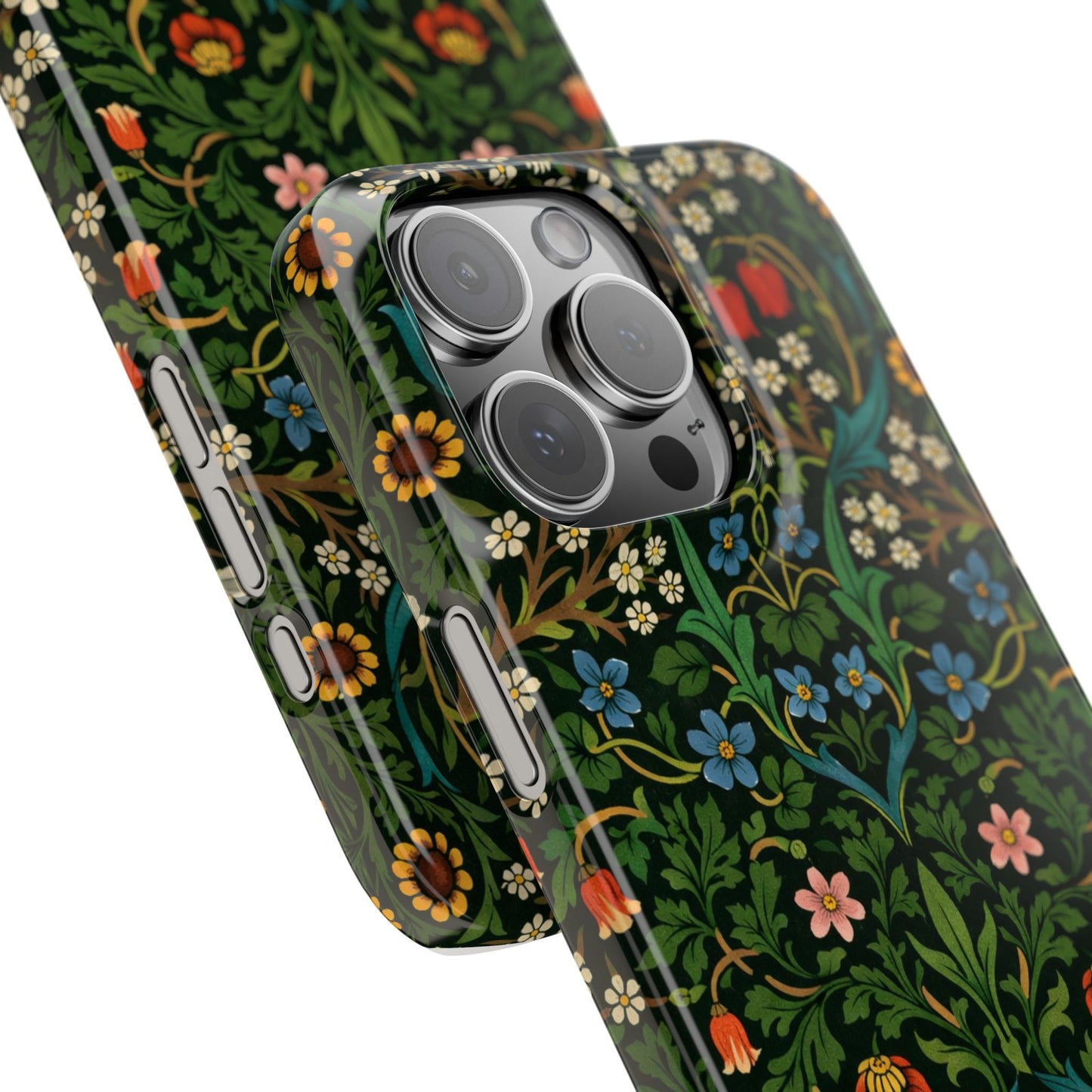 Slim Phone Case — Vintage Floral William Morris Style Pattern