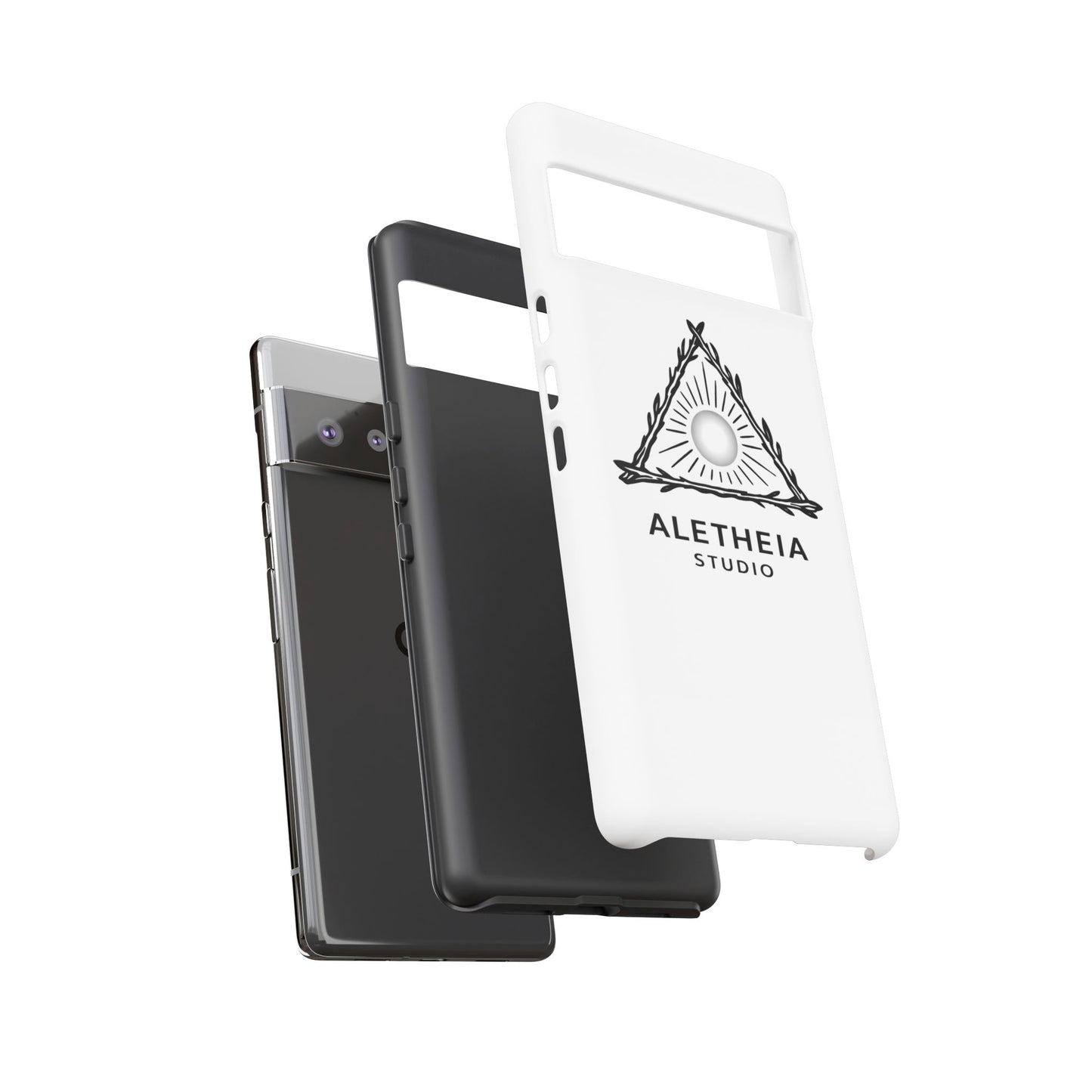 Aletheia Studio Sun Triangle Phone Case — Protective Tough Phone Case with Minimalist Logo