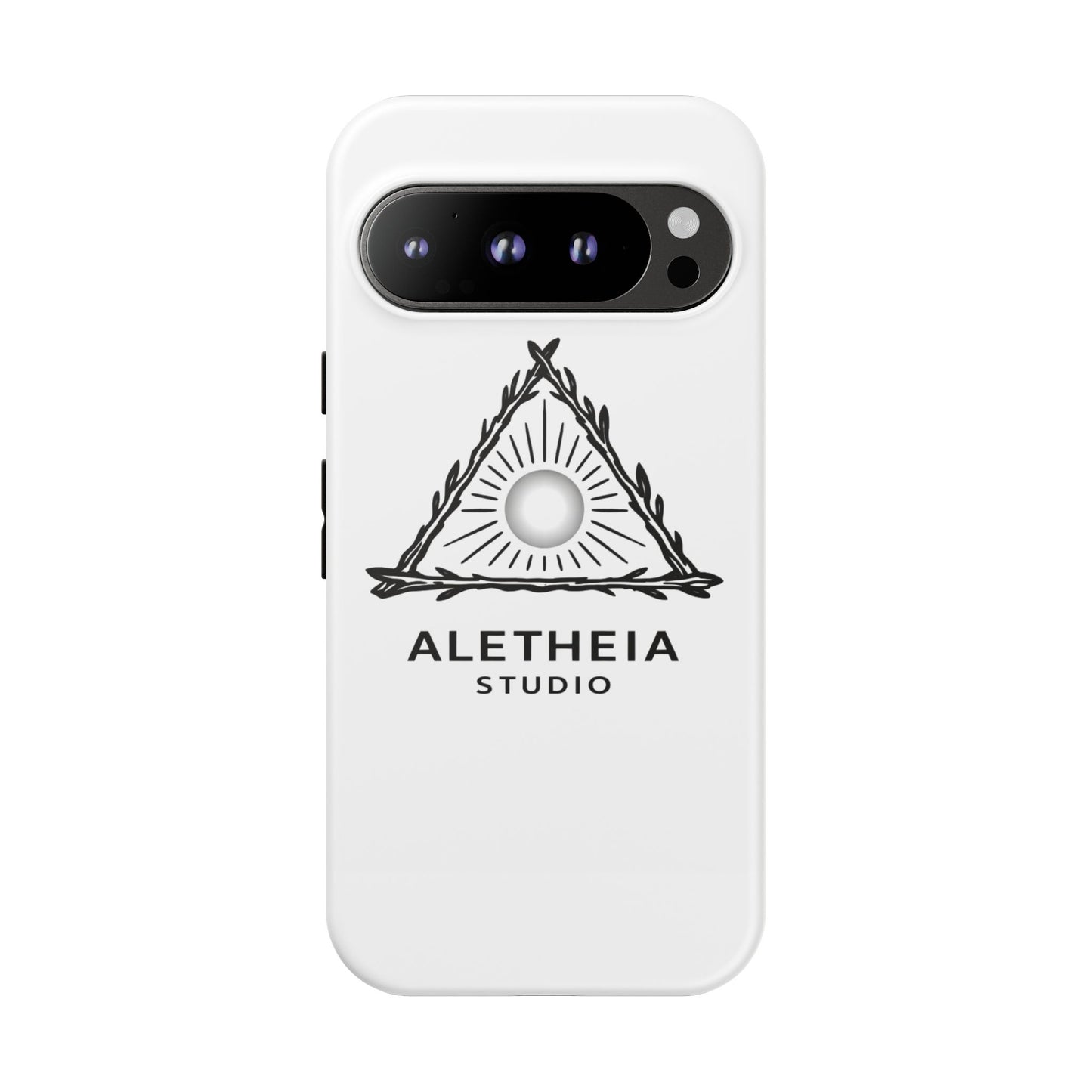 Aletheia Studio Sun Triangle Phone Case — Protective Tough Phone Case with Minimalist Logo