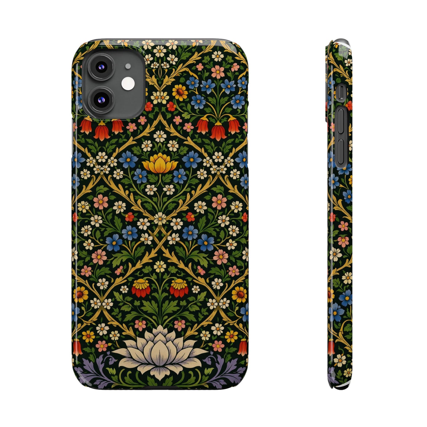 Slim Phone Case — Vintage William Morris Floral Pattern