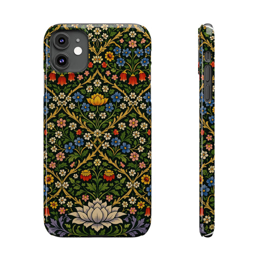 Slim Phone Case — Vintage William Morris Floral Pattern