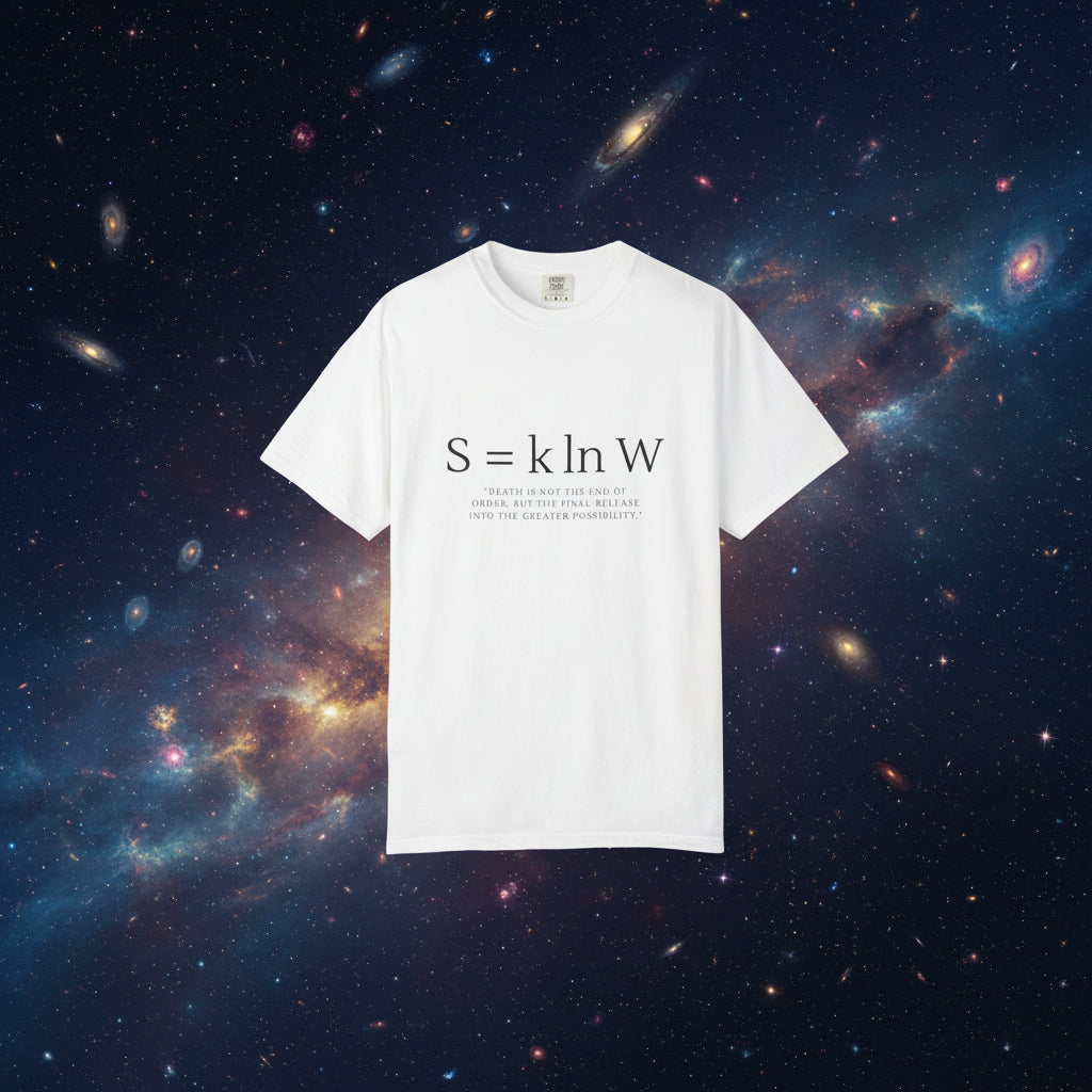 S = k ln W — Boltzmann Entropy Formula T-Shirt