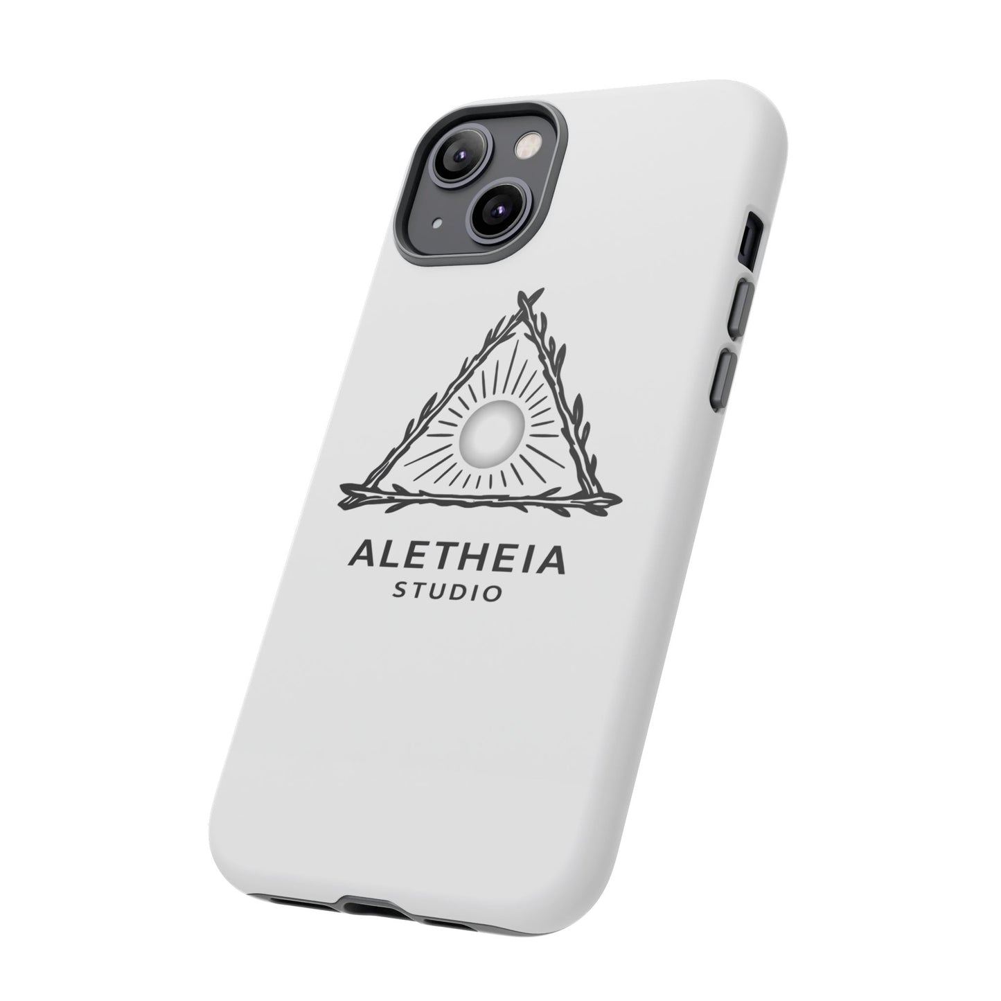 Aletheia Studio Sun Triangle Phone Case — Protective Tough Phone Case with Minimalist Logo