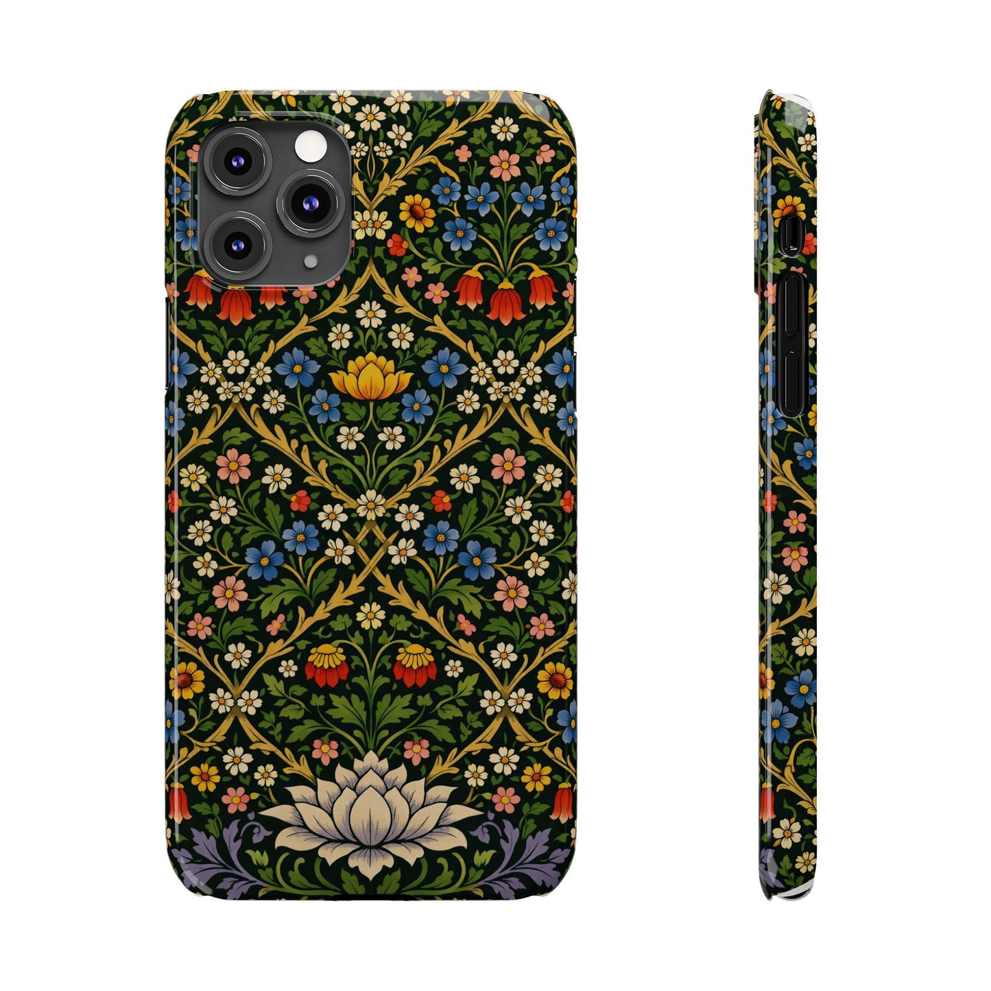 Slim Phone Case — Vintage William Morris Floral Pattern