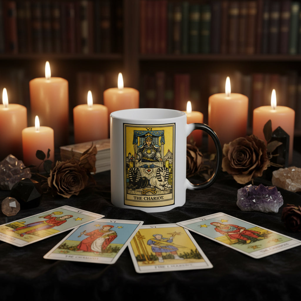 Tarot The Chariot Color-Changing Mug, 11oz
