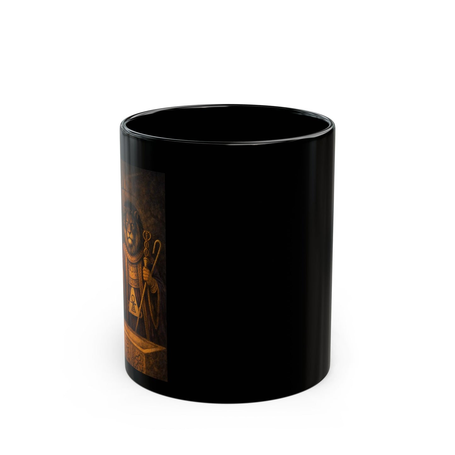 Masonic Lion’s Paw Black Mug — 11oz & 15oz