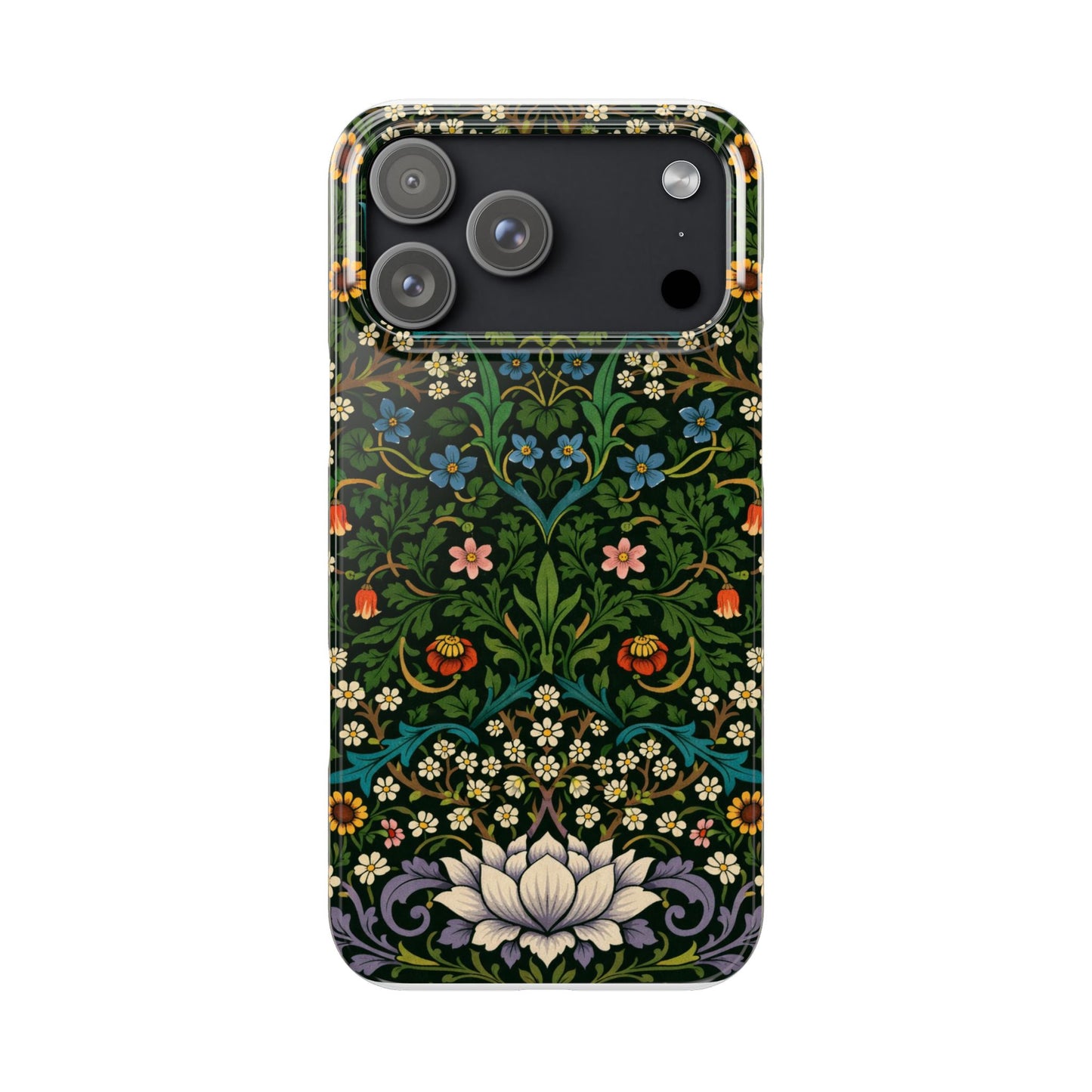Slim Phone Case — Vintage Floral William Morris Style Pattern