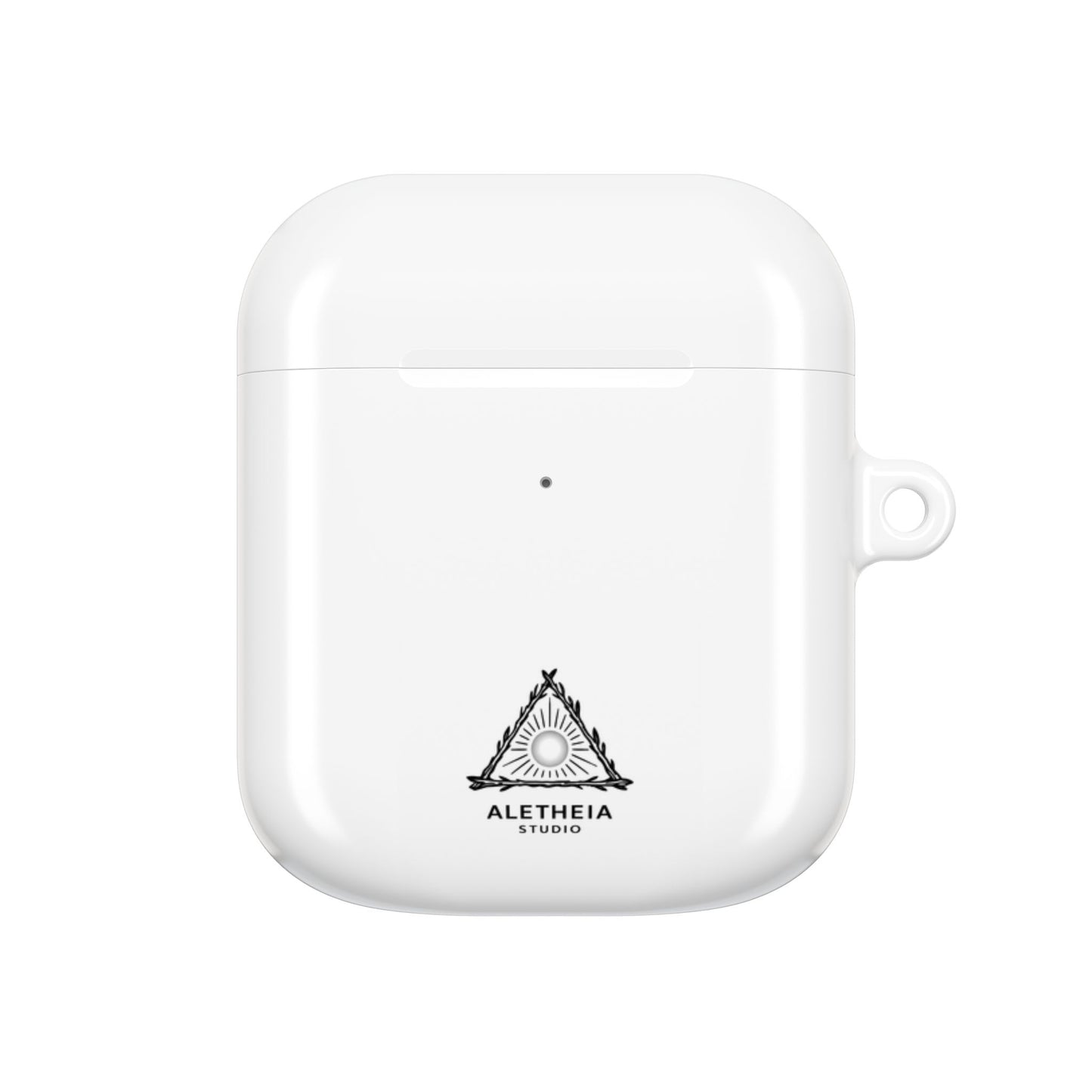 Aletheia Studio AirPods Case — Minimal Sun Triangle Design