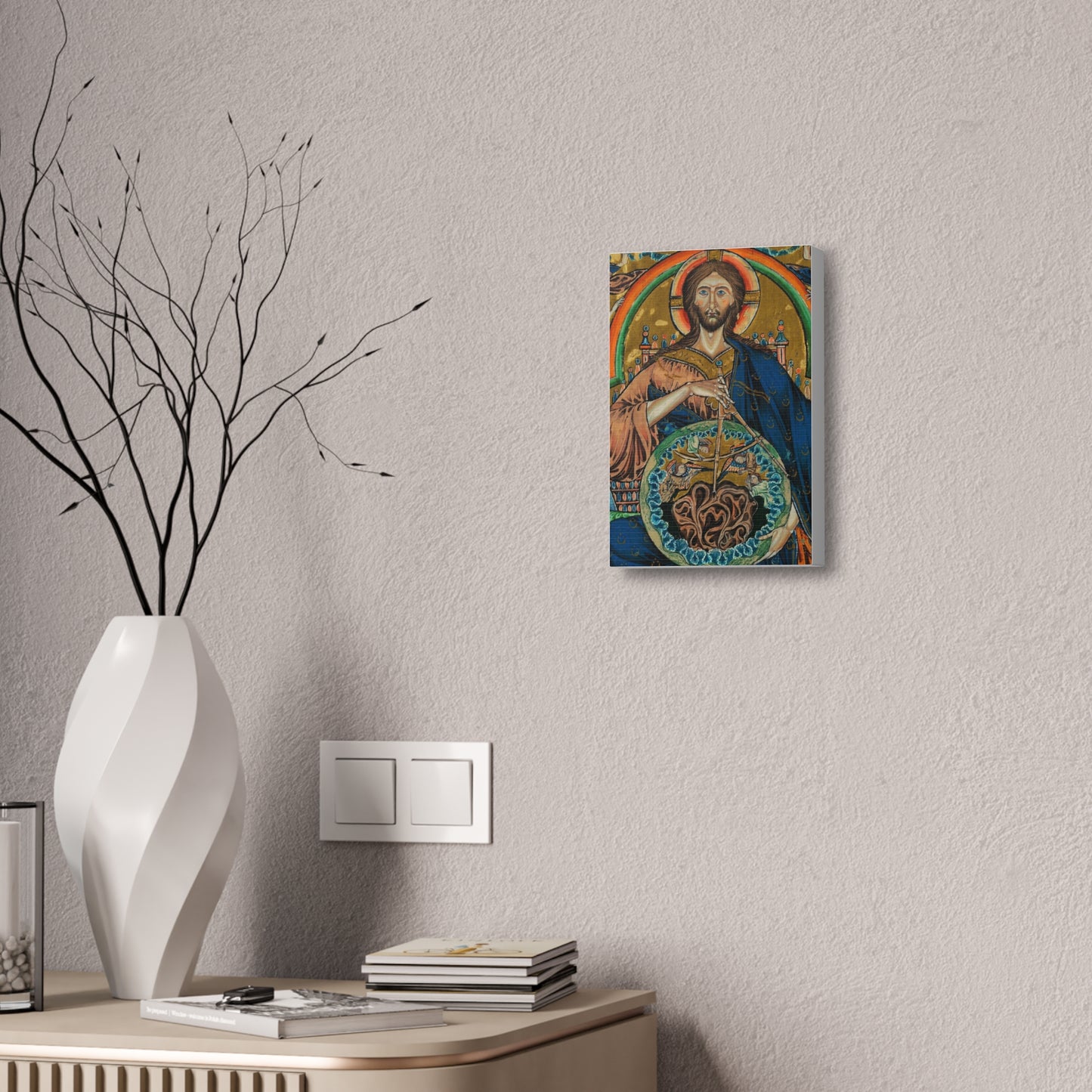 Religious Icon Canvas Print — Christ Pantokrator Stretched 1.5"