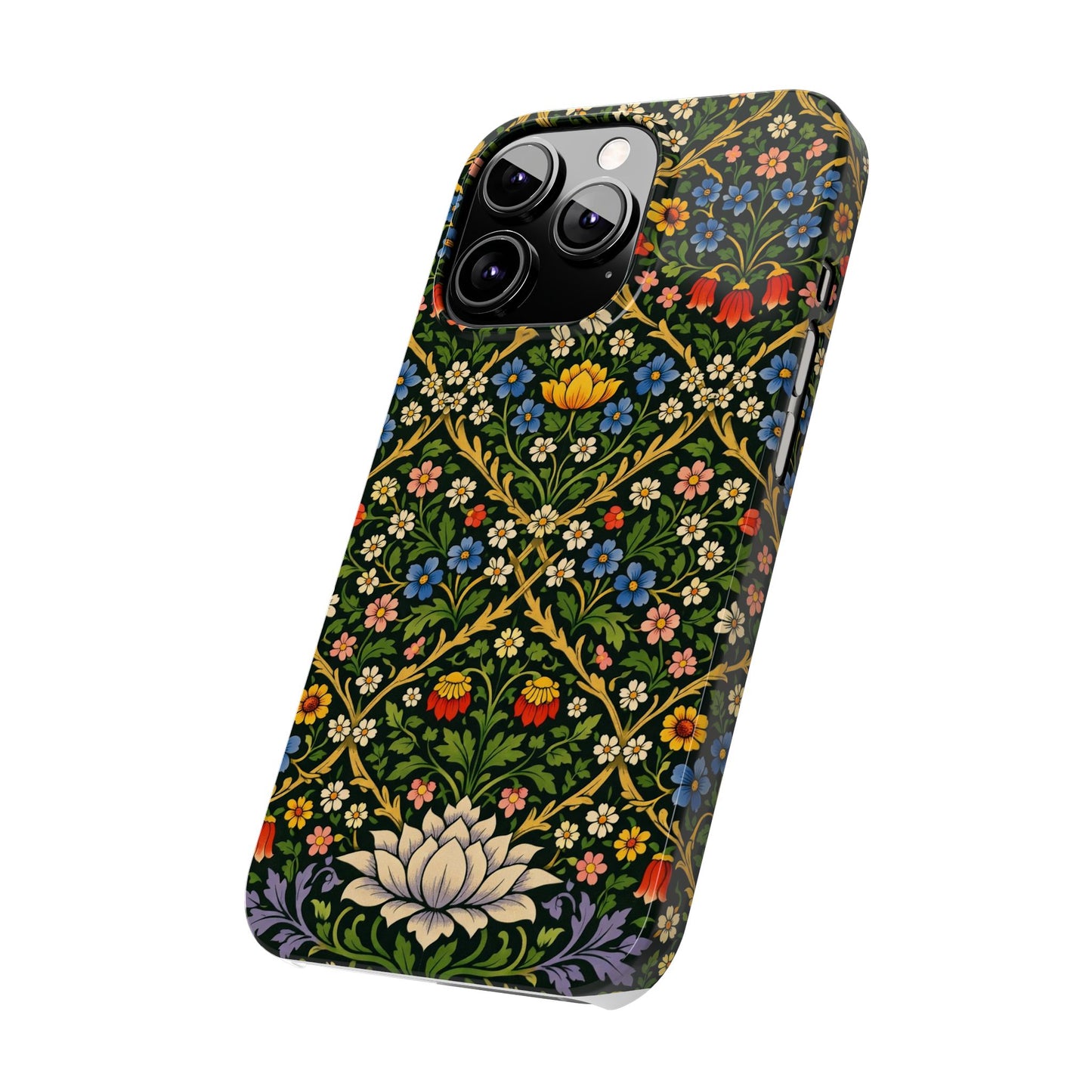 Slim Phone Case — Vintage William Morris Floral Pattern