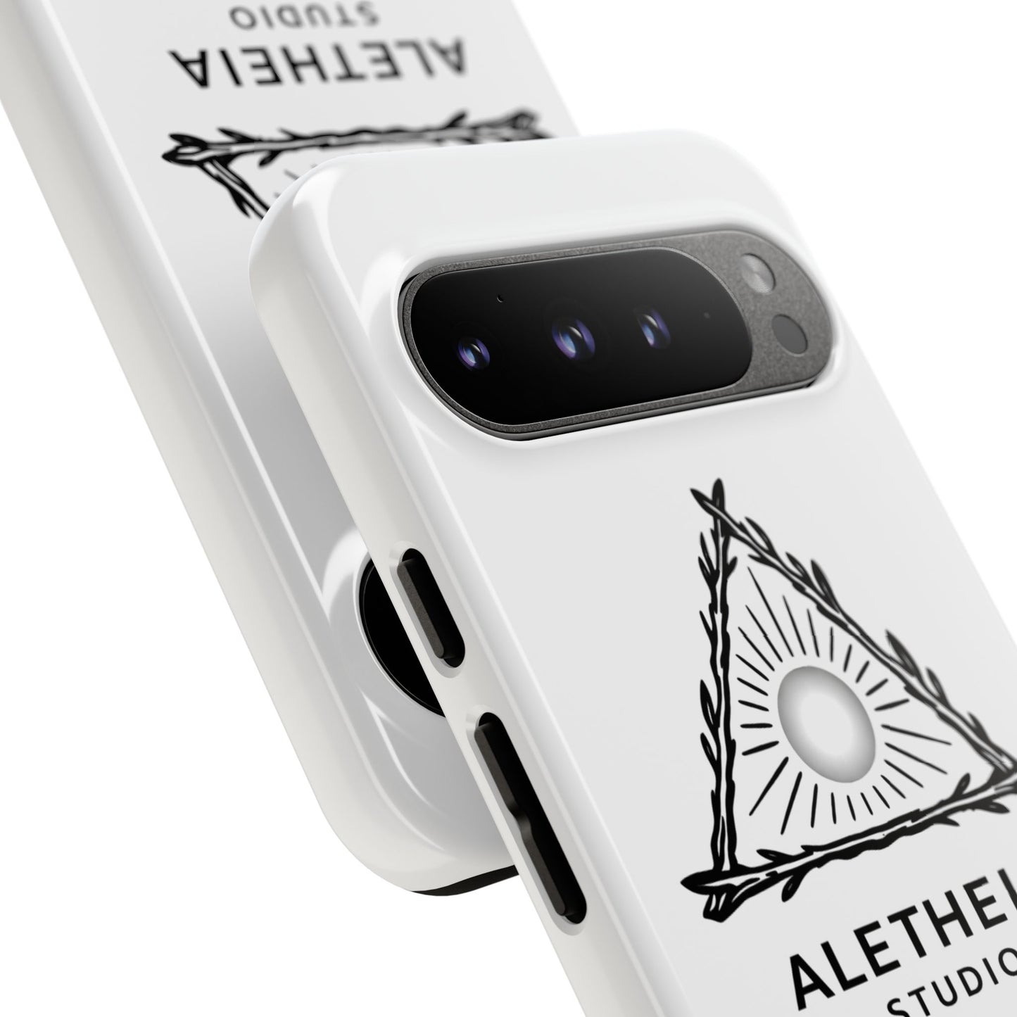 Aletheia Studio Sun Triangle Phone Case — Protective Tough Phone Case with Minimalist Logo
