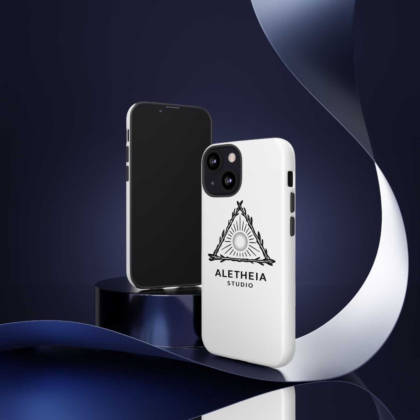 Aletheia Studio Sun Triangle Phone Case — Protective Tough Phone Case with Minimalist Logo