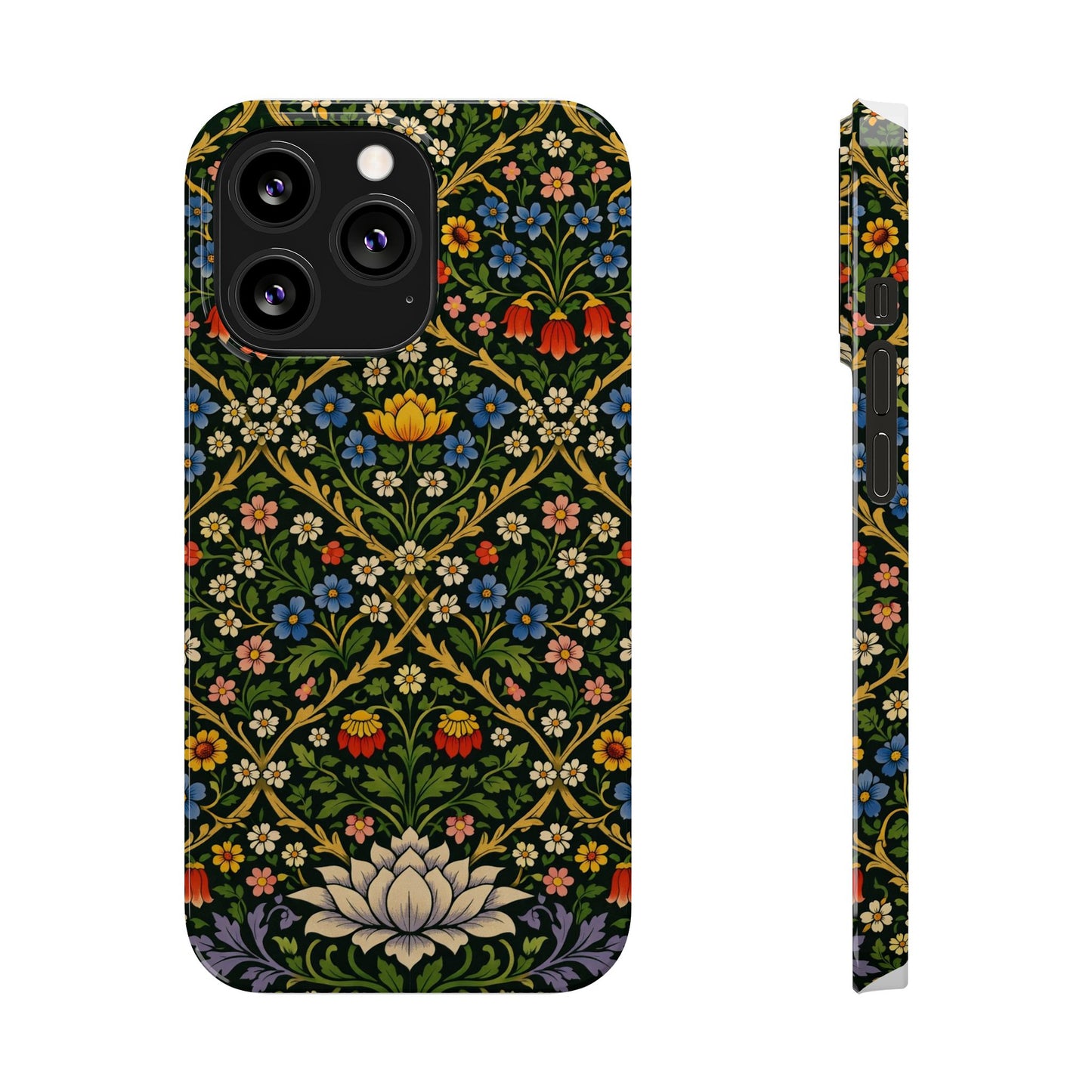 Slim Phone Case — Vintage William Morris Floral Pattern