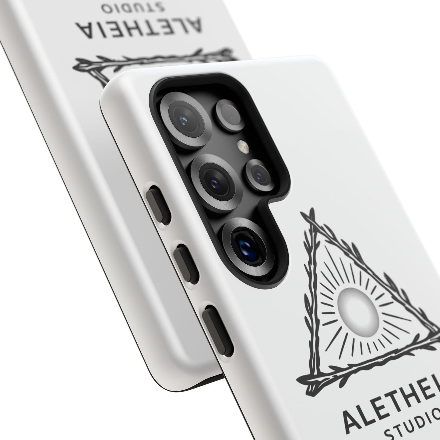 Aletheia Studio Sun Triangle Phone Case — Protective Tough Phone Case with Minimalist Logo