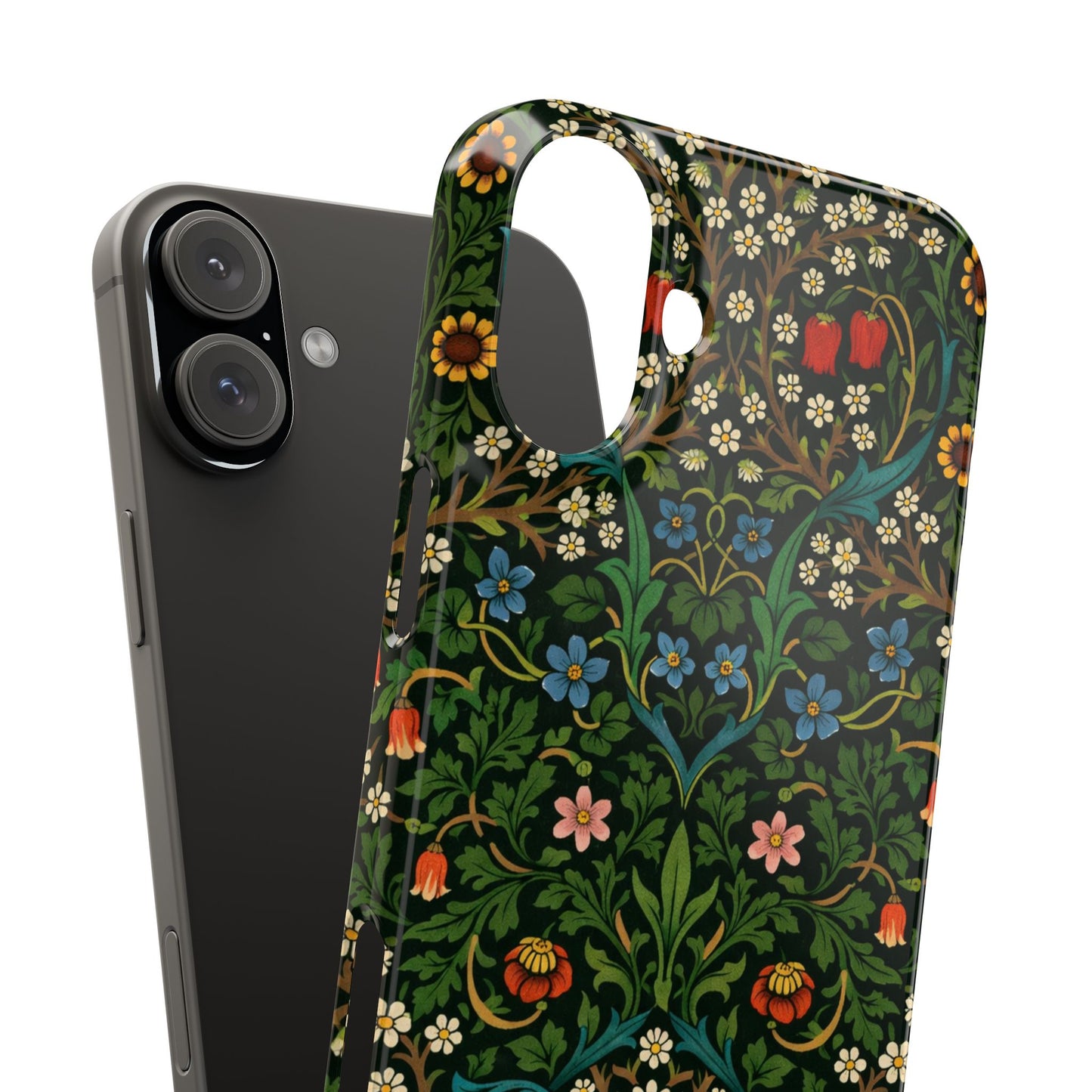 Slim Phone Case — Vintage Floral William Morris Style Pattern