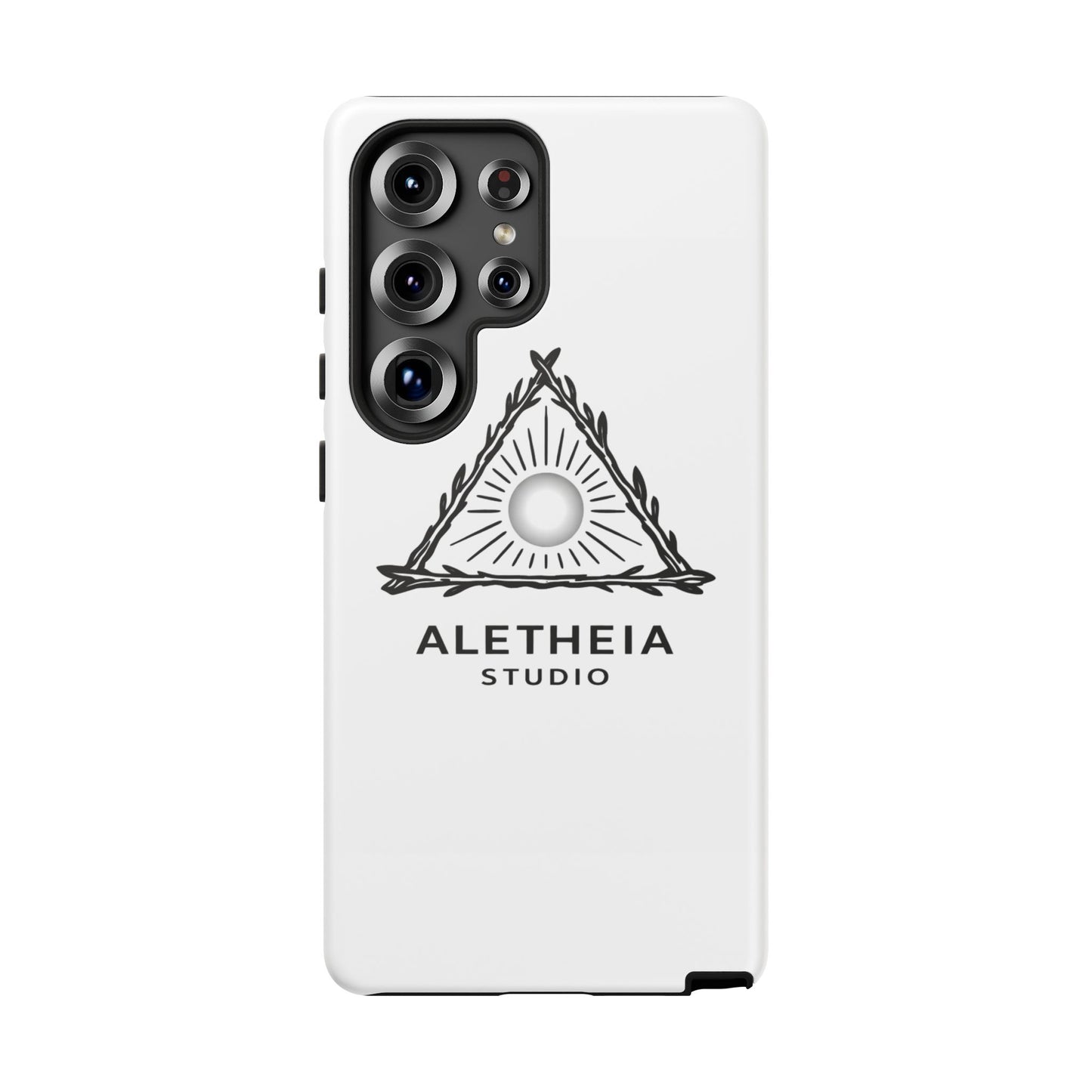 Aletheia Studio Sun Triangle Phone Case — Protective Tough Phone Case with Minimalist Logo