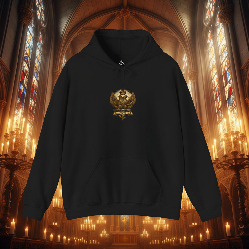 Double Headed Eagle Emblem (Color) Hoodie — Aletheia Crest Pullover