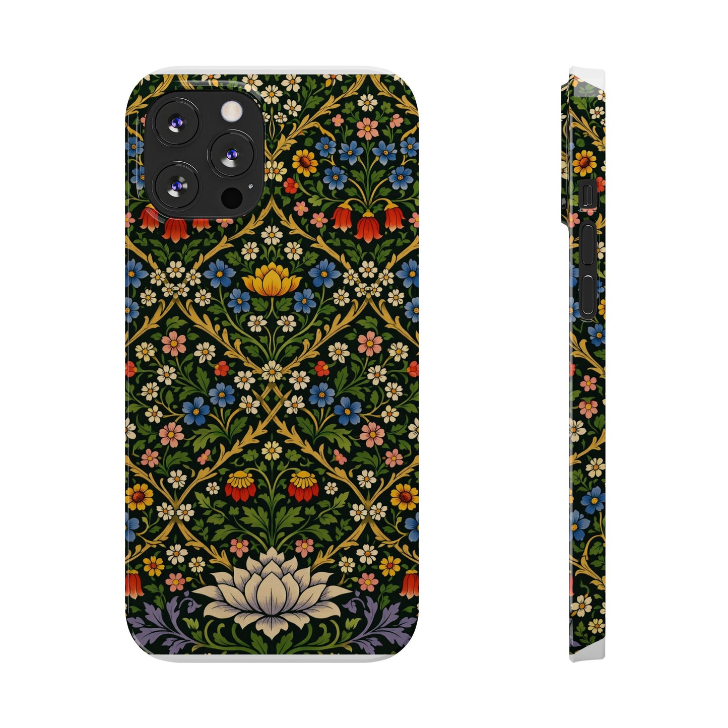 Slim Phone Case — Vintage William Morris Floral Pattern