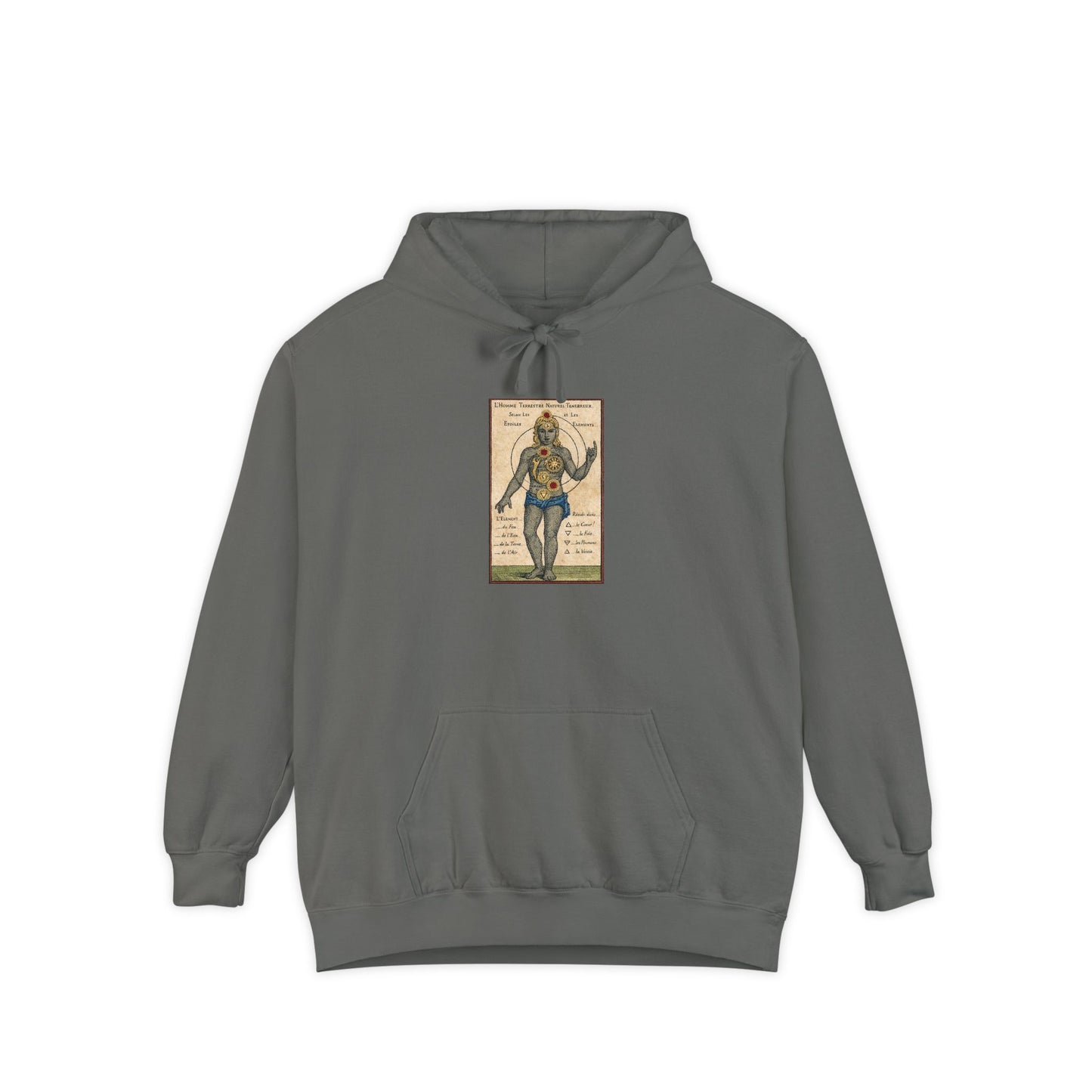 Astrology Vintage Gemini Hoodie — Retro Celestial Twins Illustration