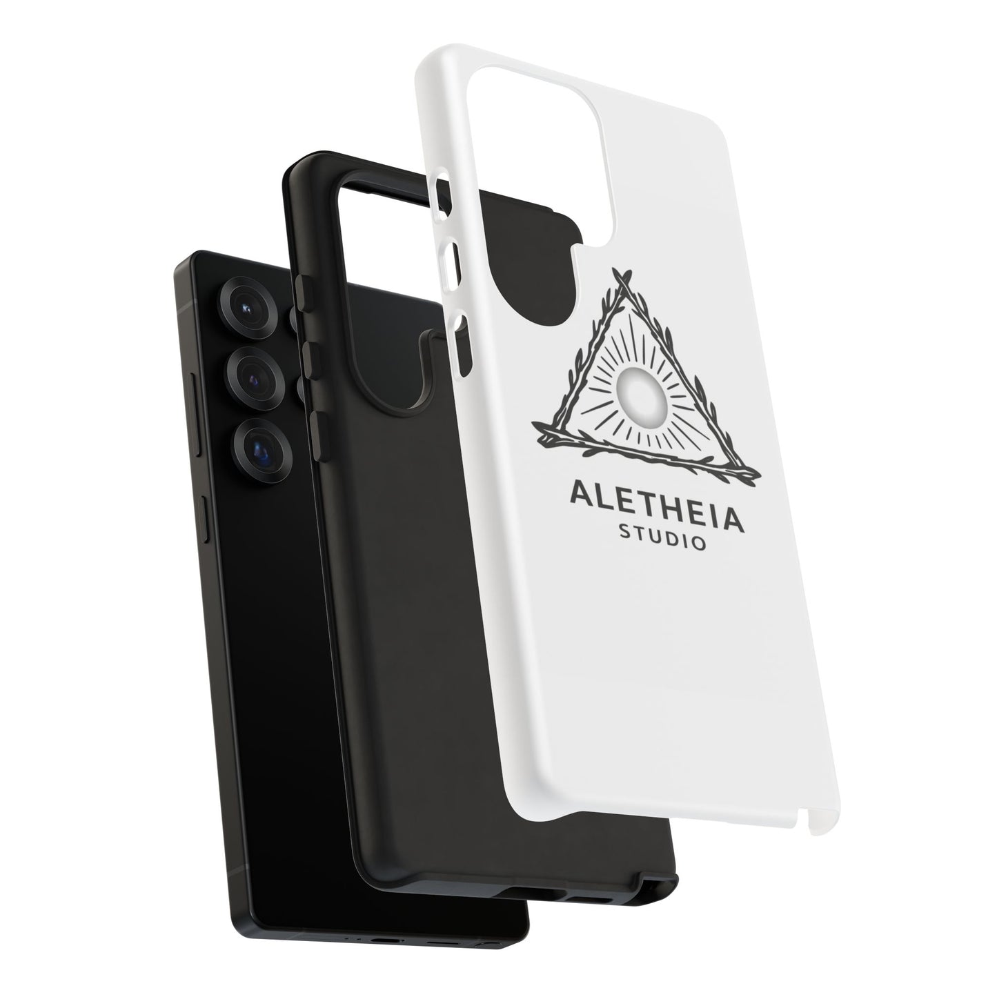 Aletheia Studio Sun Triangle Phone Case — Protective Tough Phone Case with Minimalist Logo